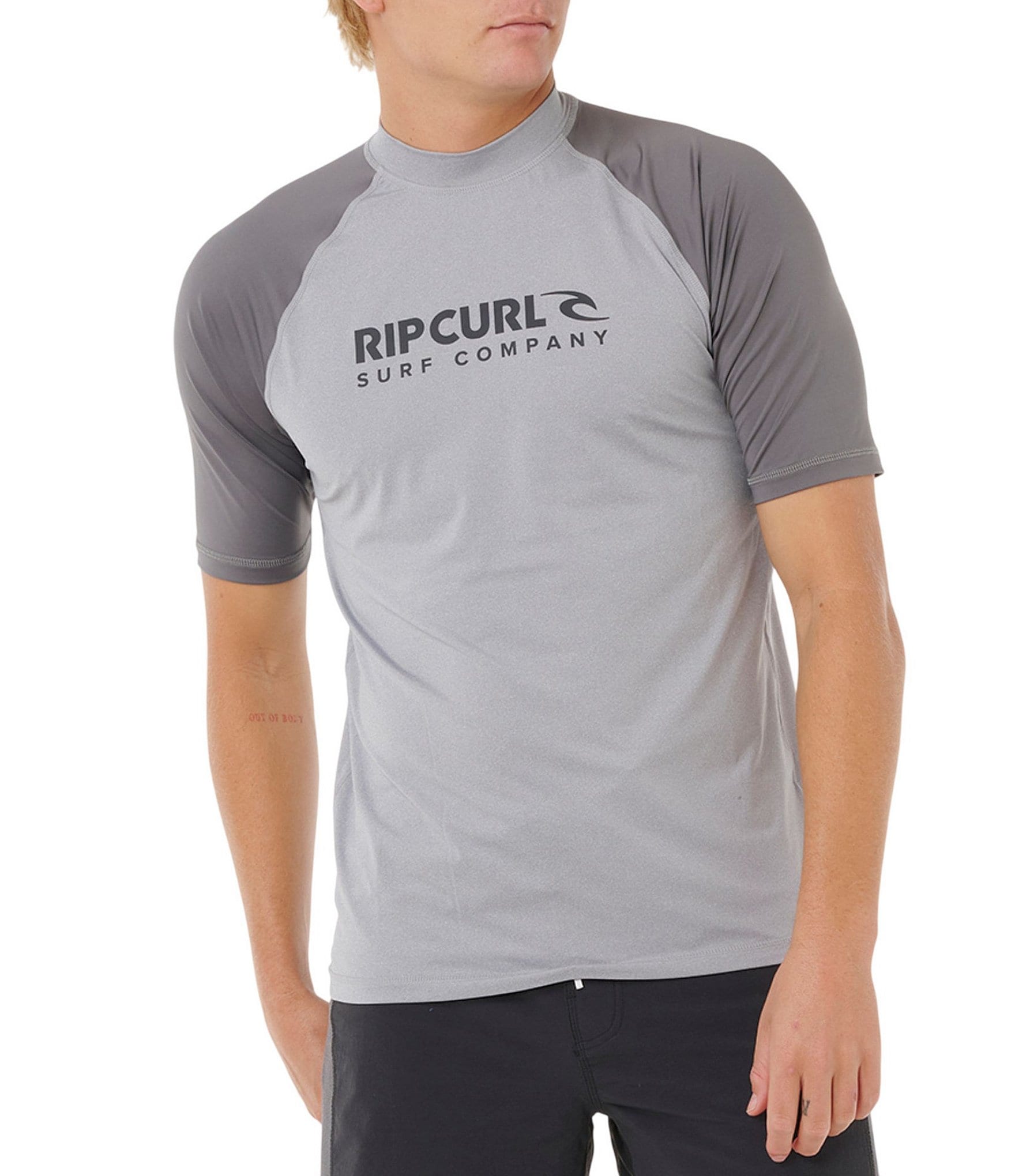Rip Curl Pacific Rinse Surflite UPF Short Sleeve Rash Shirt