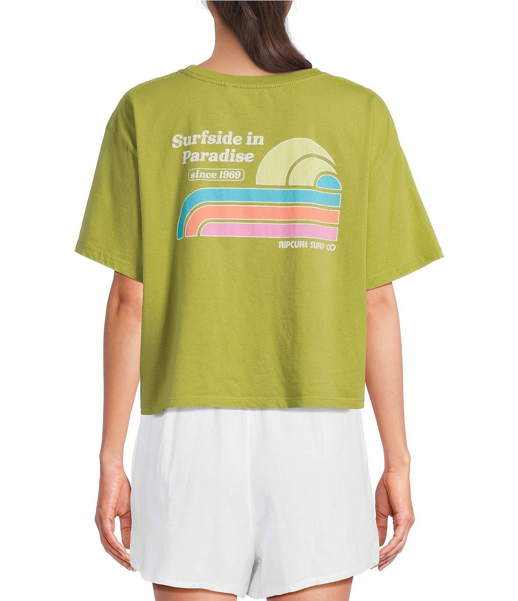 Rip Curl Surf Side Short Sleeve Cropped T-Shirt