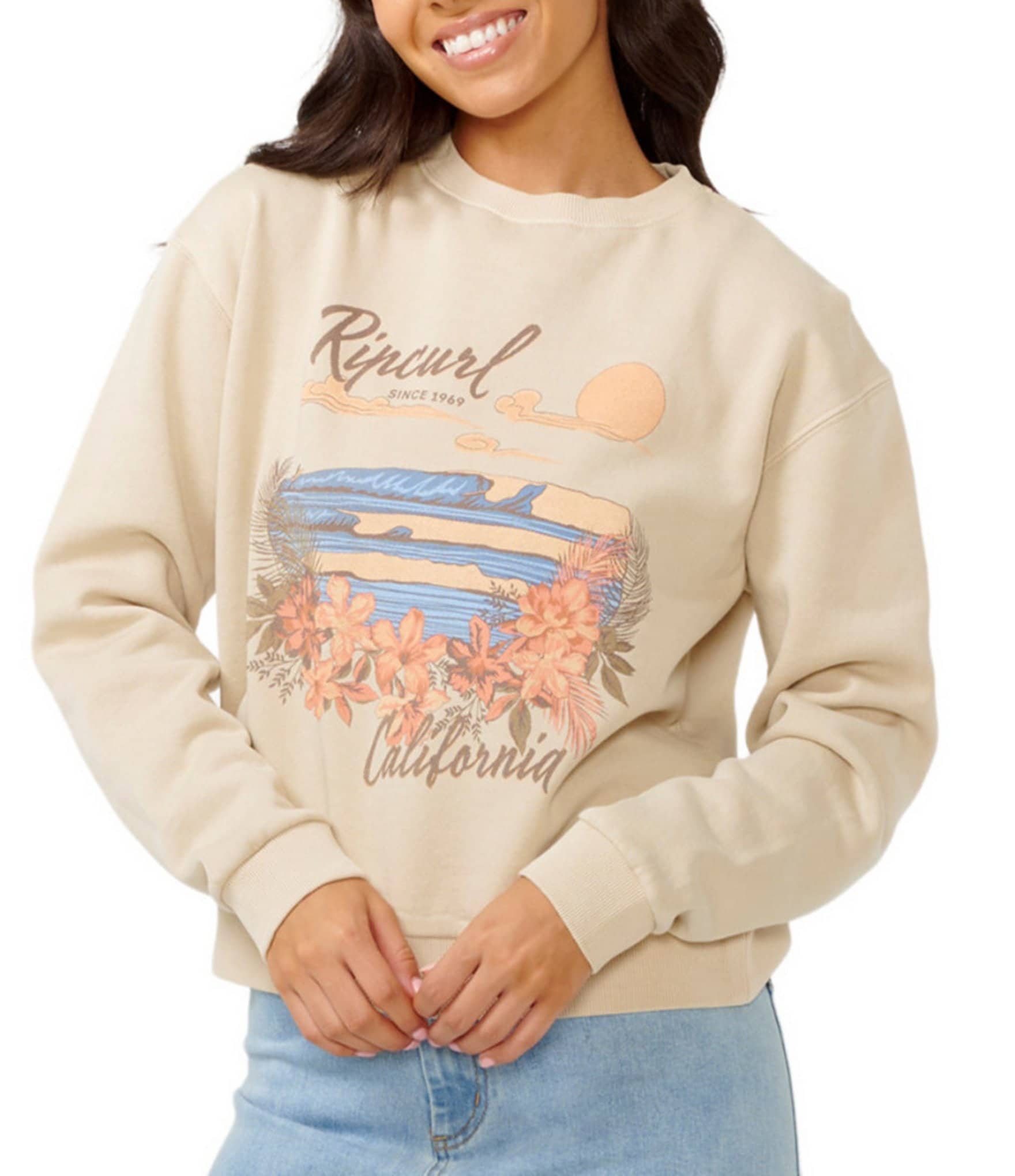 Rip Curl Wave Guilders Crew Neck Sweatshirt