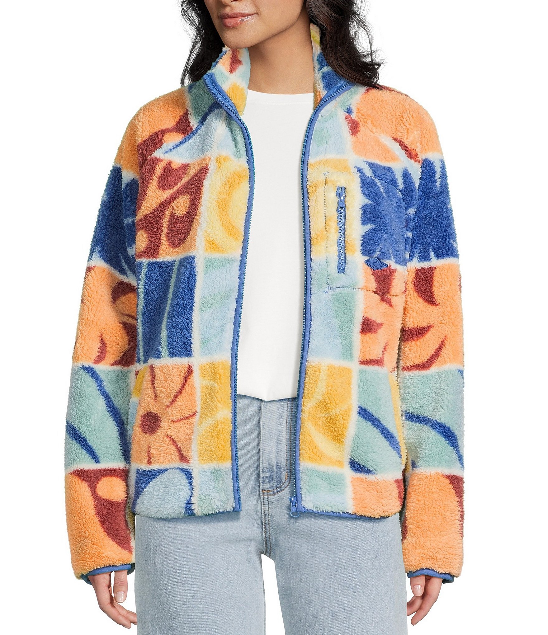 Rip Curl Williams Long Sleeve Yardage Printed Microfleece Jacket