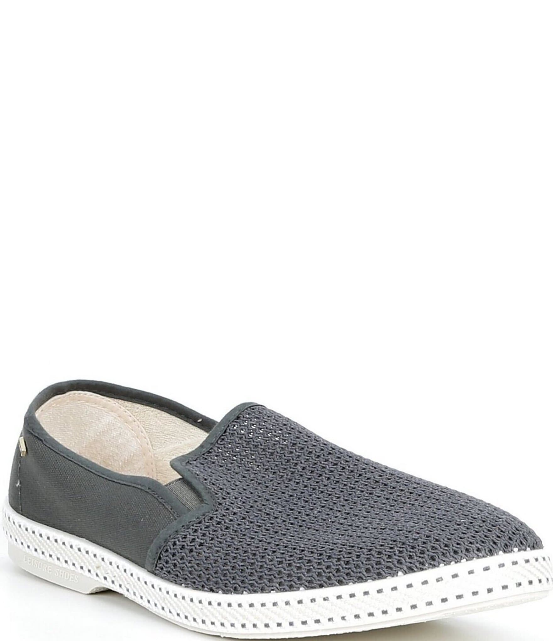 Rivieras Leisure Shoes Mens Slip On Loafers Size 45 Casual Summer Navy Gray Mesh Rivieras Loafer Casual Shoes for Men for sale | eBay main image 3