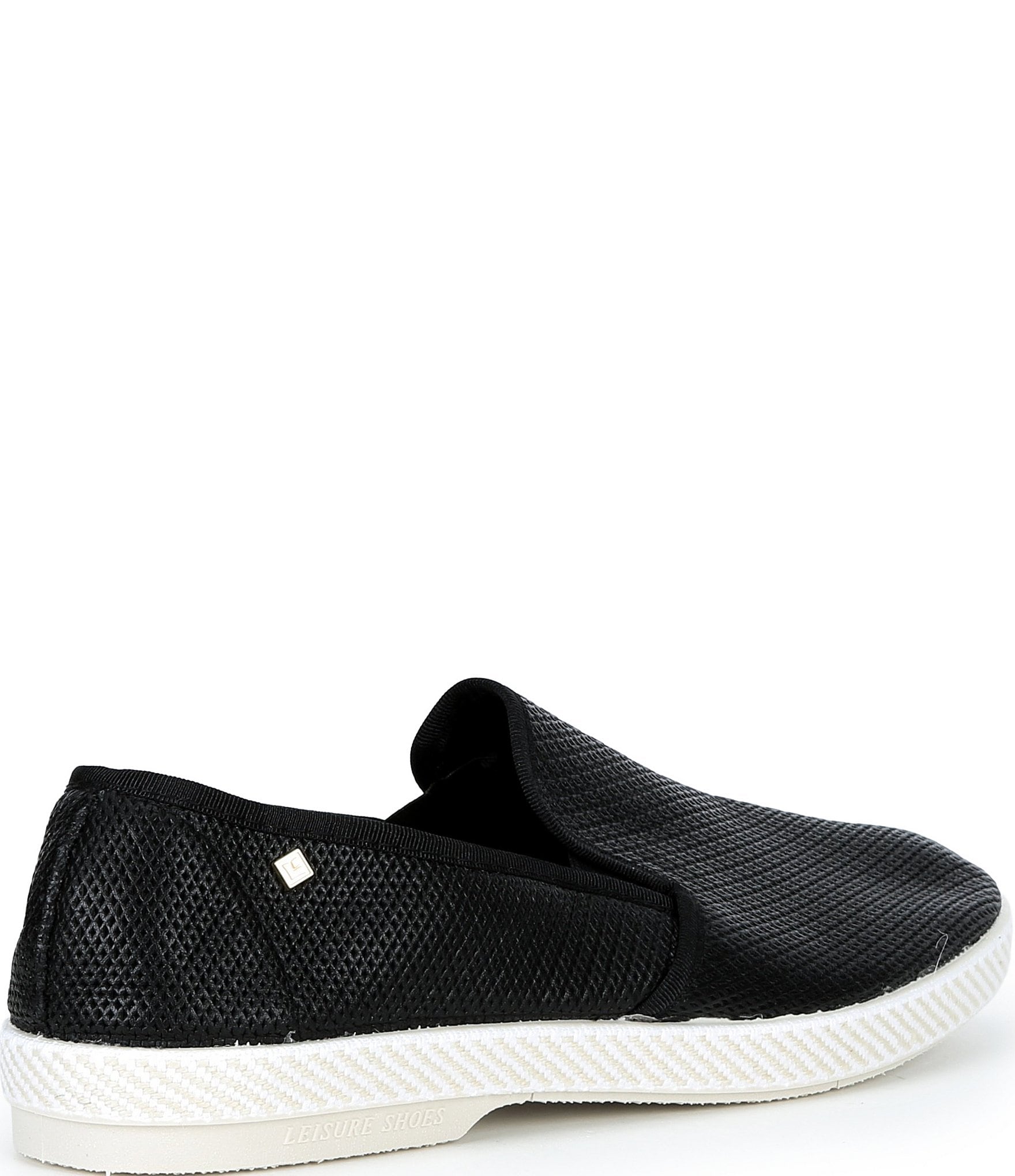 Rivieras Men's Leather Diamond Embossed Slip On Loafers