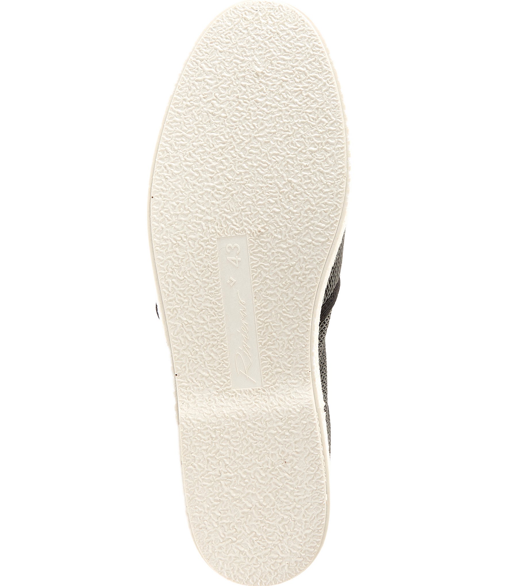 Rivieras Men's Leather Diamond Embossed Slip On Loafers