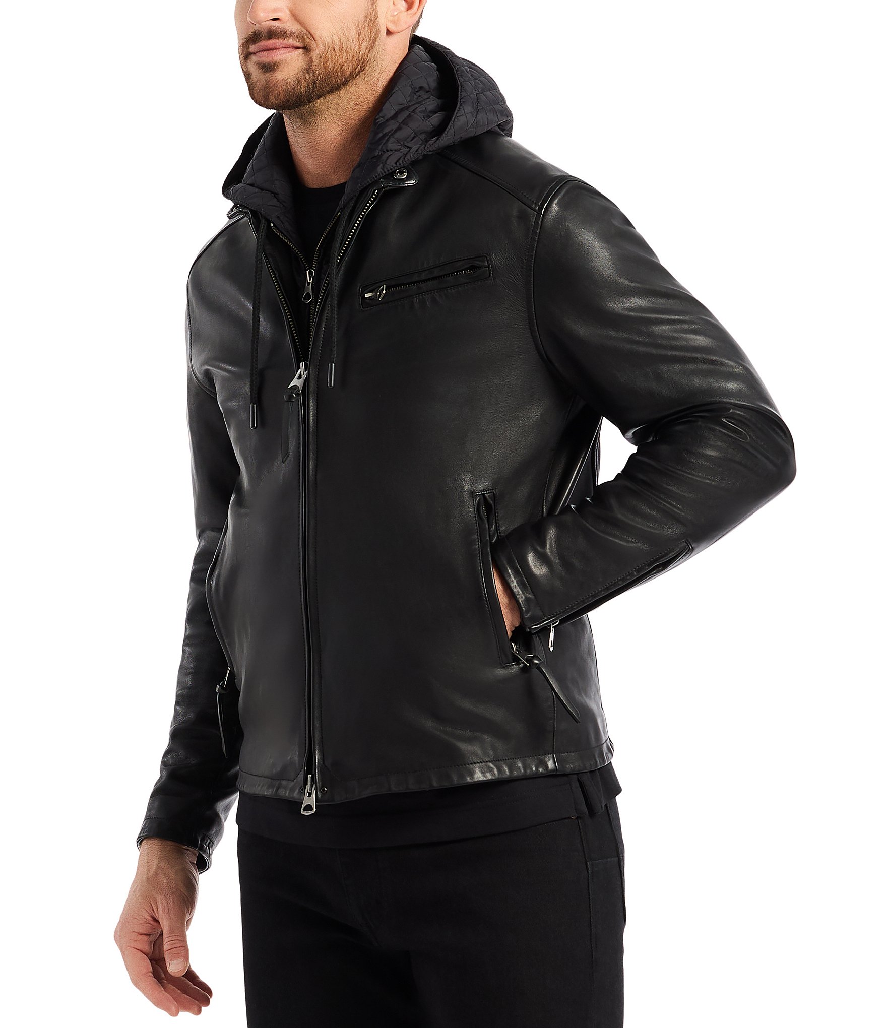 Robert Graham Cedro Leather Moto Jacket