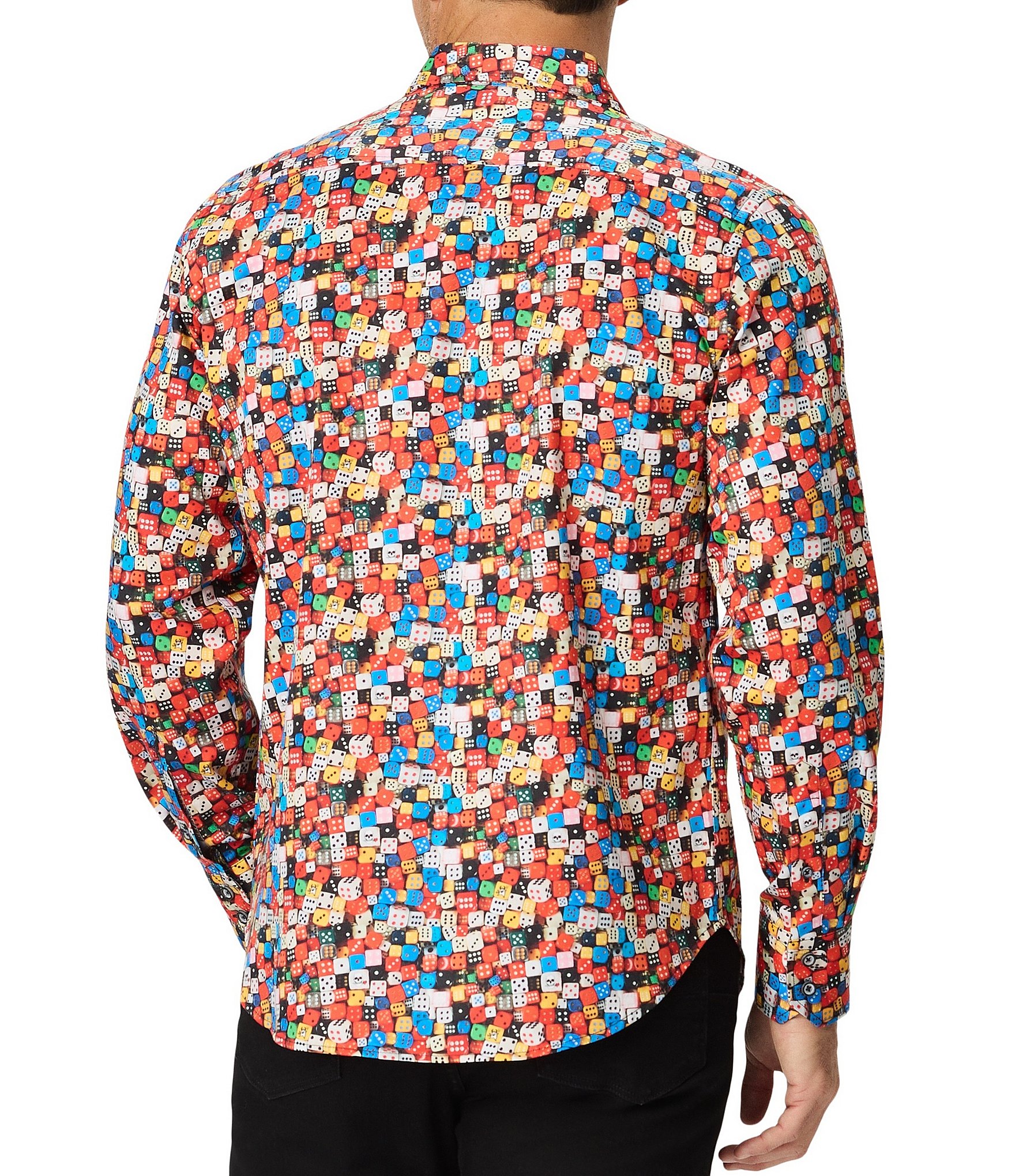 Robert Graham Snake Eyes Long Sleeve Woven Shirt
