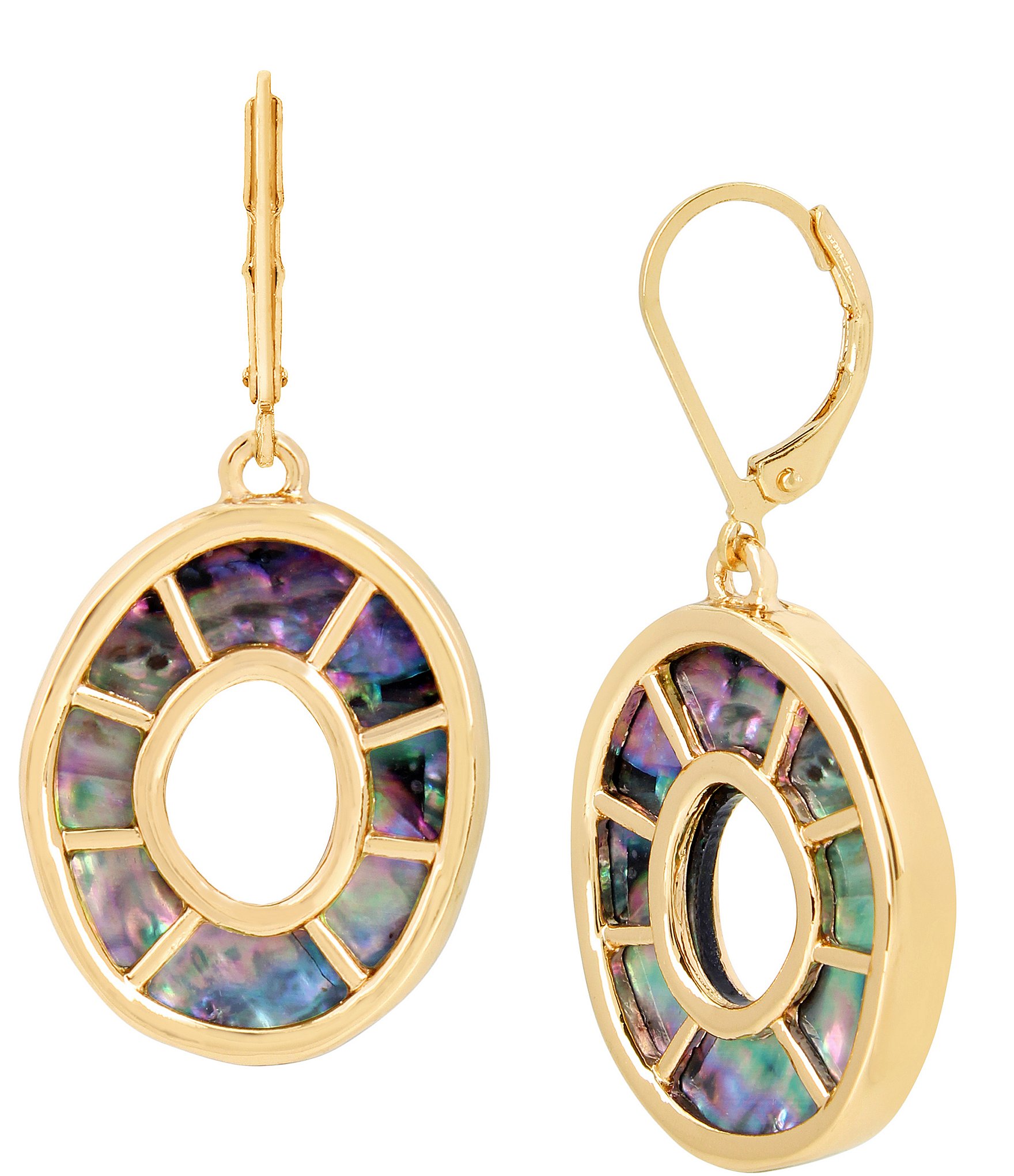 Robert Lee Morris Soho Abalone Caged Drop Earrings | Dillard's