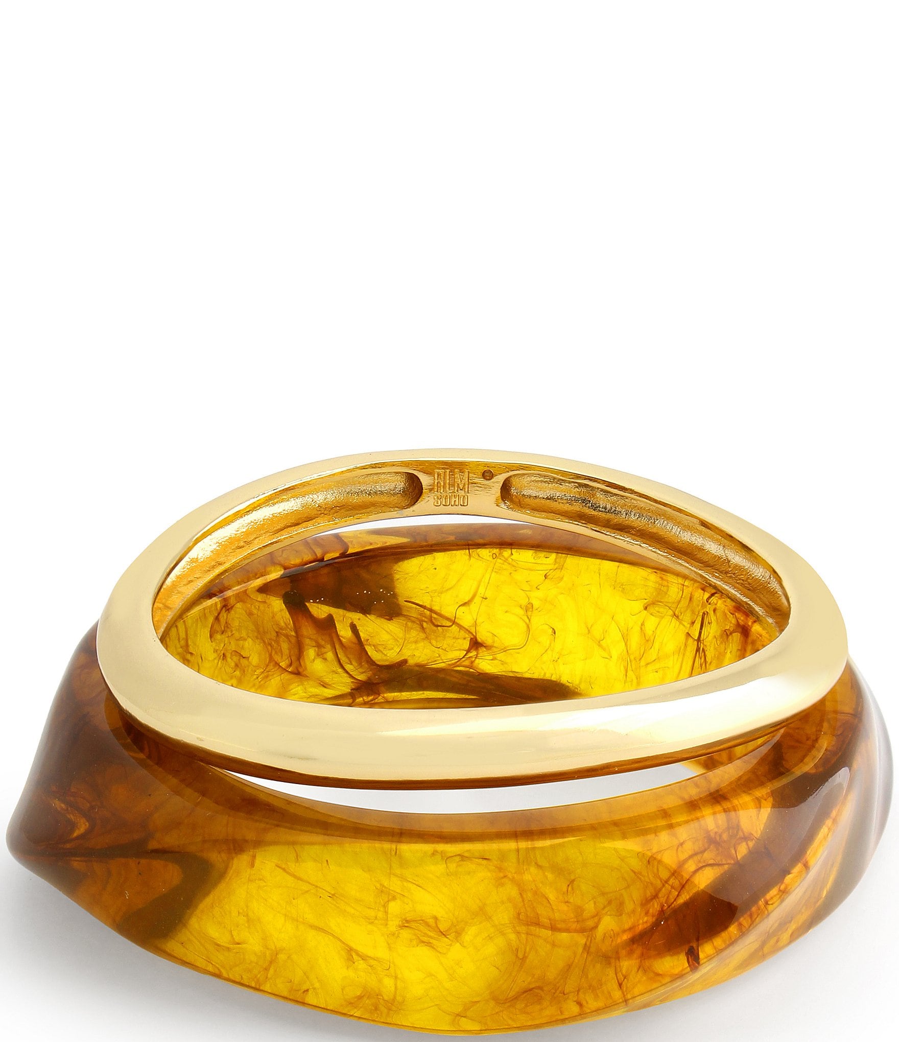 Robert Lee Morris Soho Brown Resin Bangle Bracelet Set