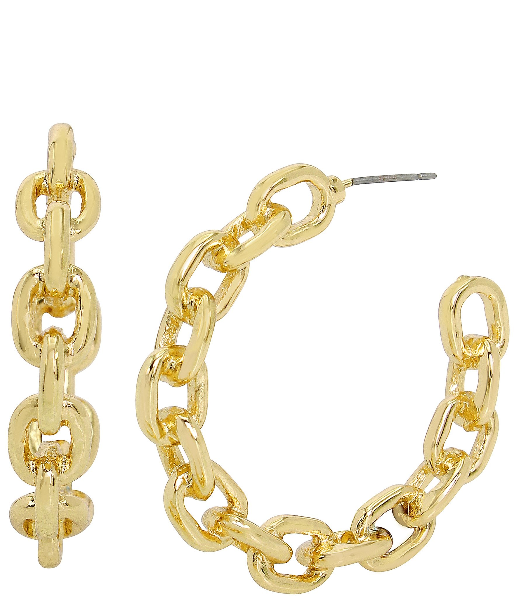 Robert Lee Morris Soho Chain Hoop Earrings