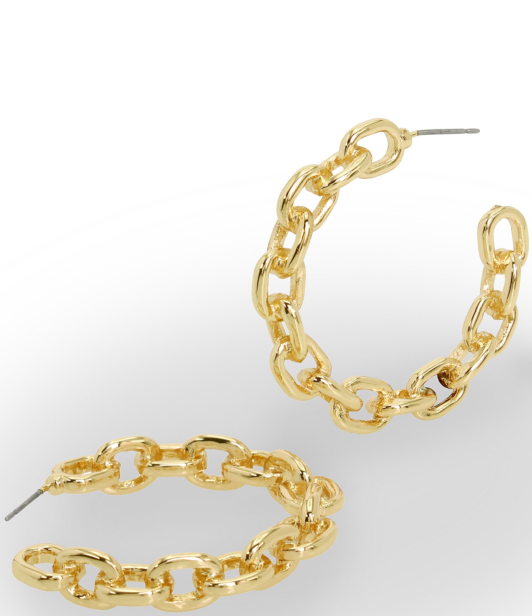 Robert Lee Morris Soho Chain Hoop Earrings