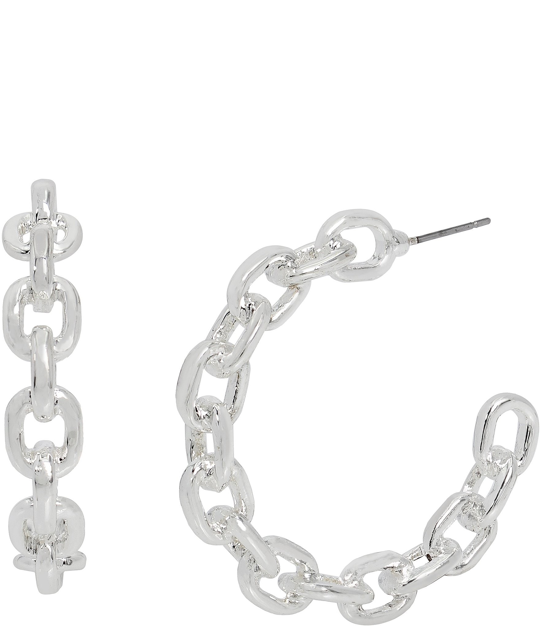 Robert Lee Morris Soho Chain Hoop Earrings