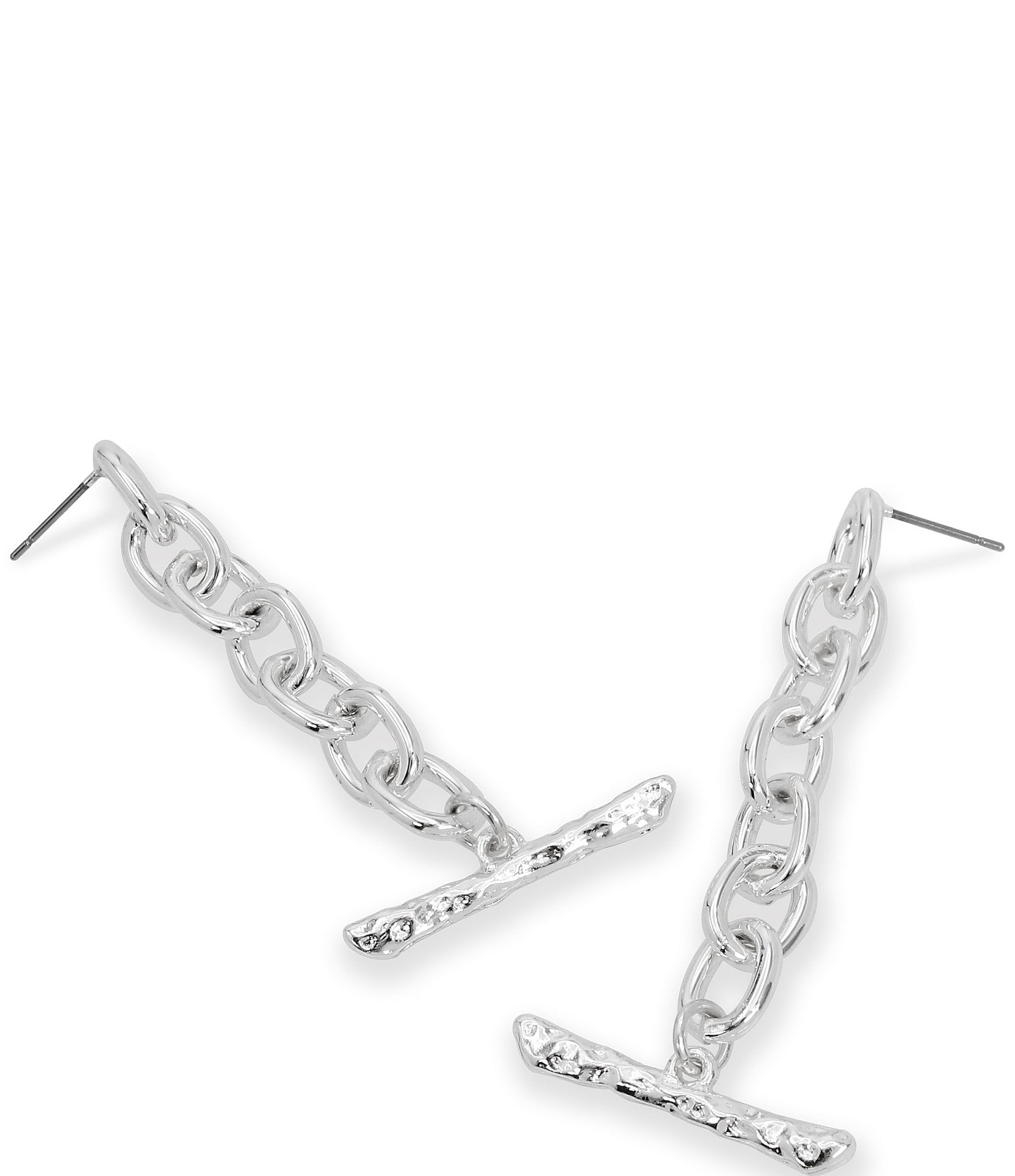 Robert Lee Morris Soho Chain Toggle Drop Earrings