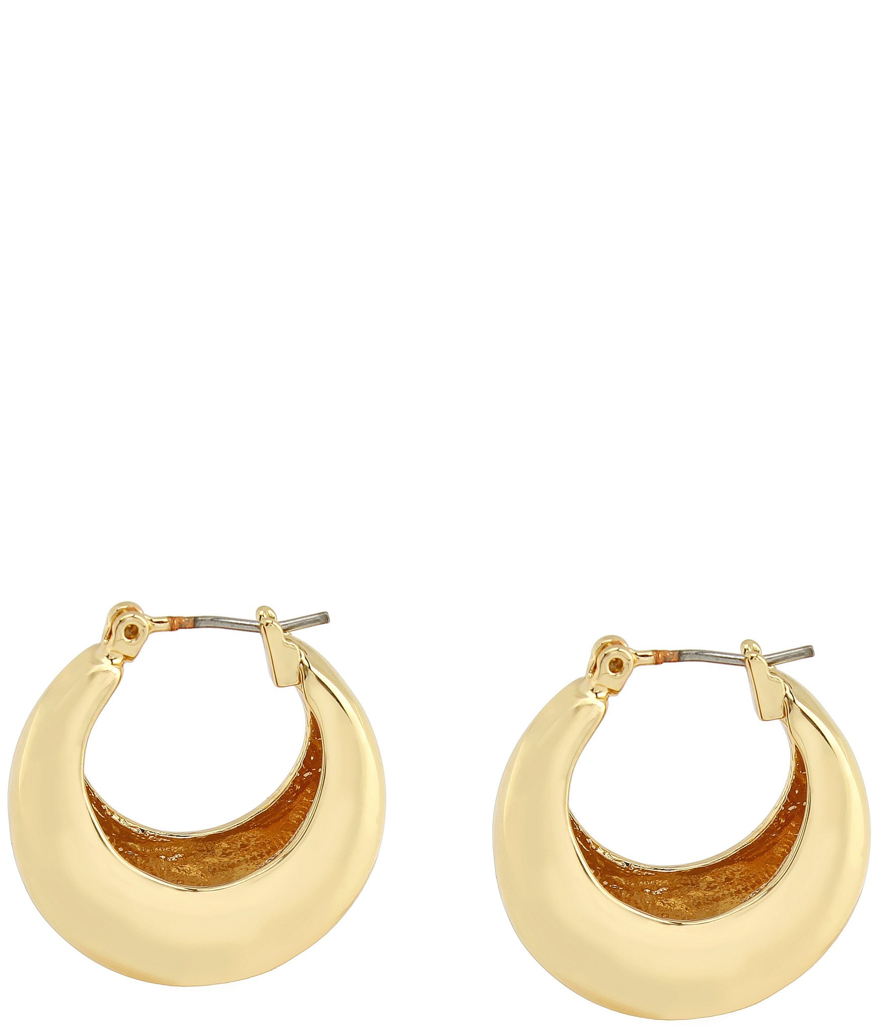 Robert Lee Morris Soho Chubby Huggie Hoop Earrings