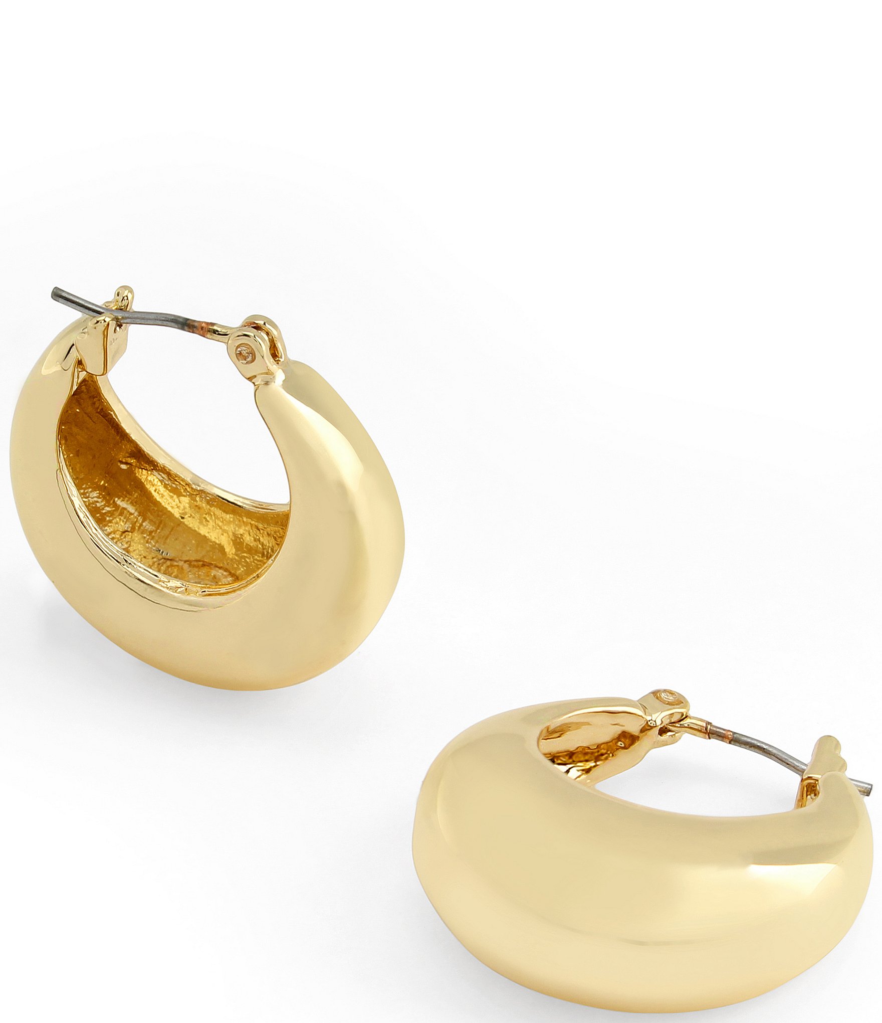 Robert Lee Morris Soho Chubby Huggie Hoop Earrings