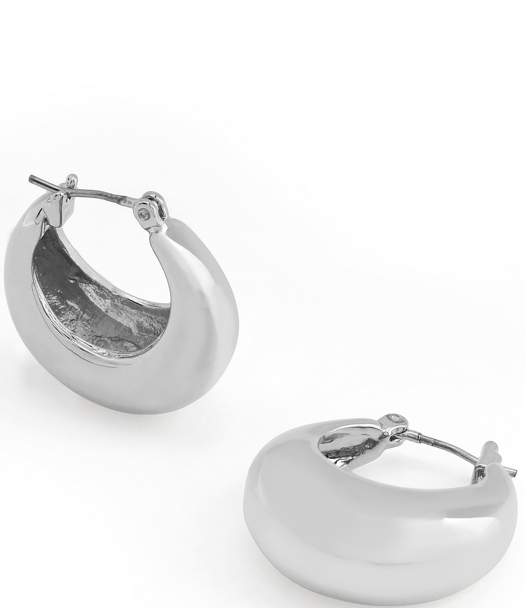 Robert Lee Morris Soho Chubby Huggie Hoop Earrings