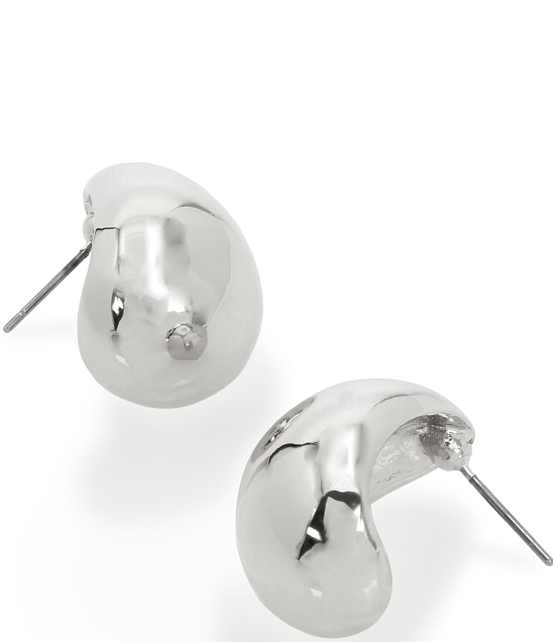 Robert Lee Morris Soho Dome Hoop Stud Earrings