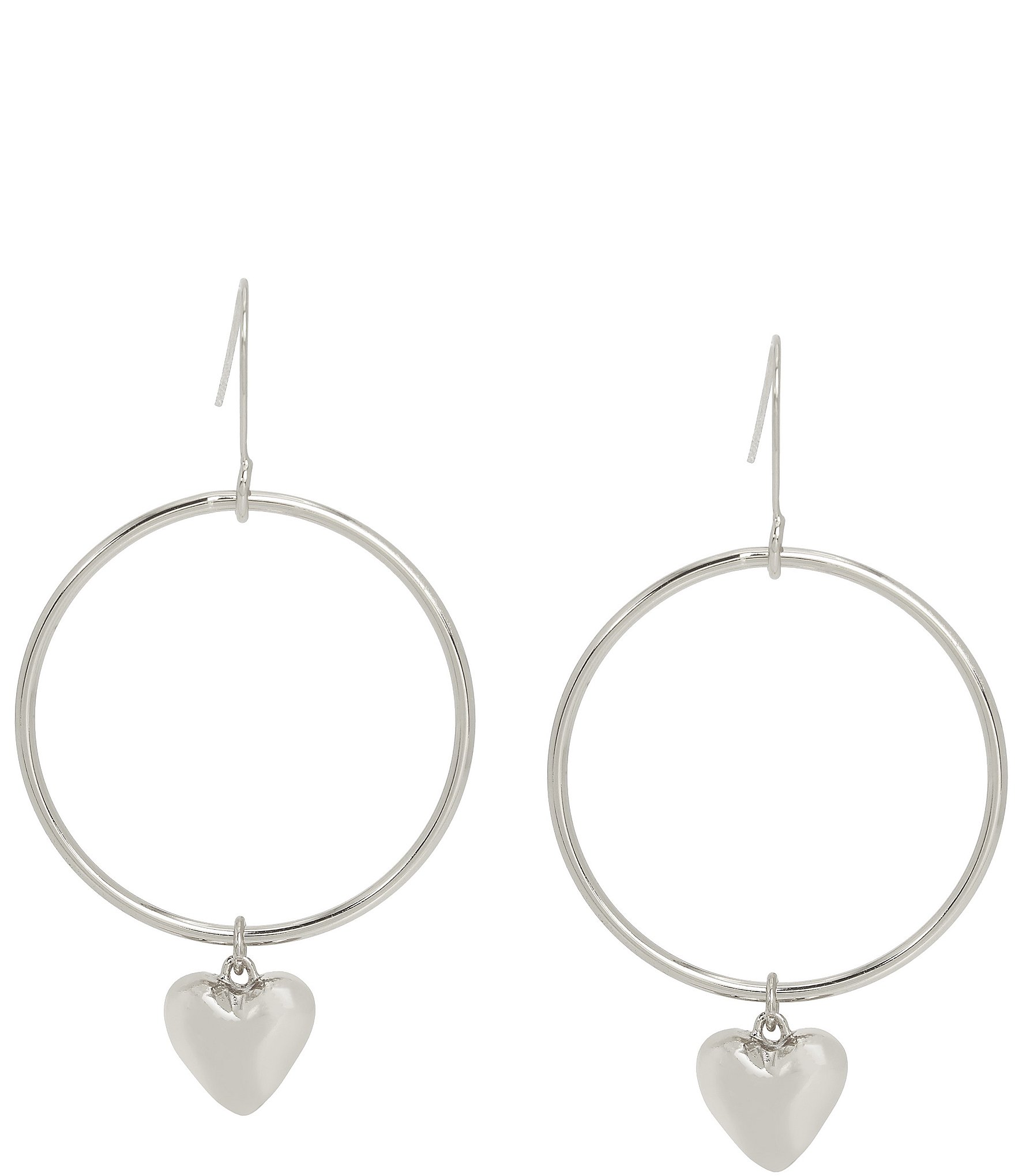 Robert Lee Morris Soho Heart Gypsy Hoop Earrings