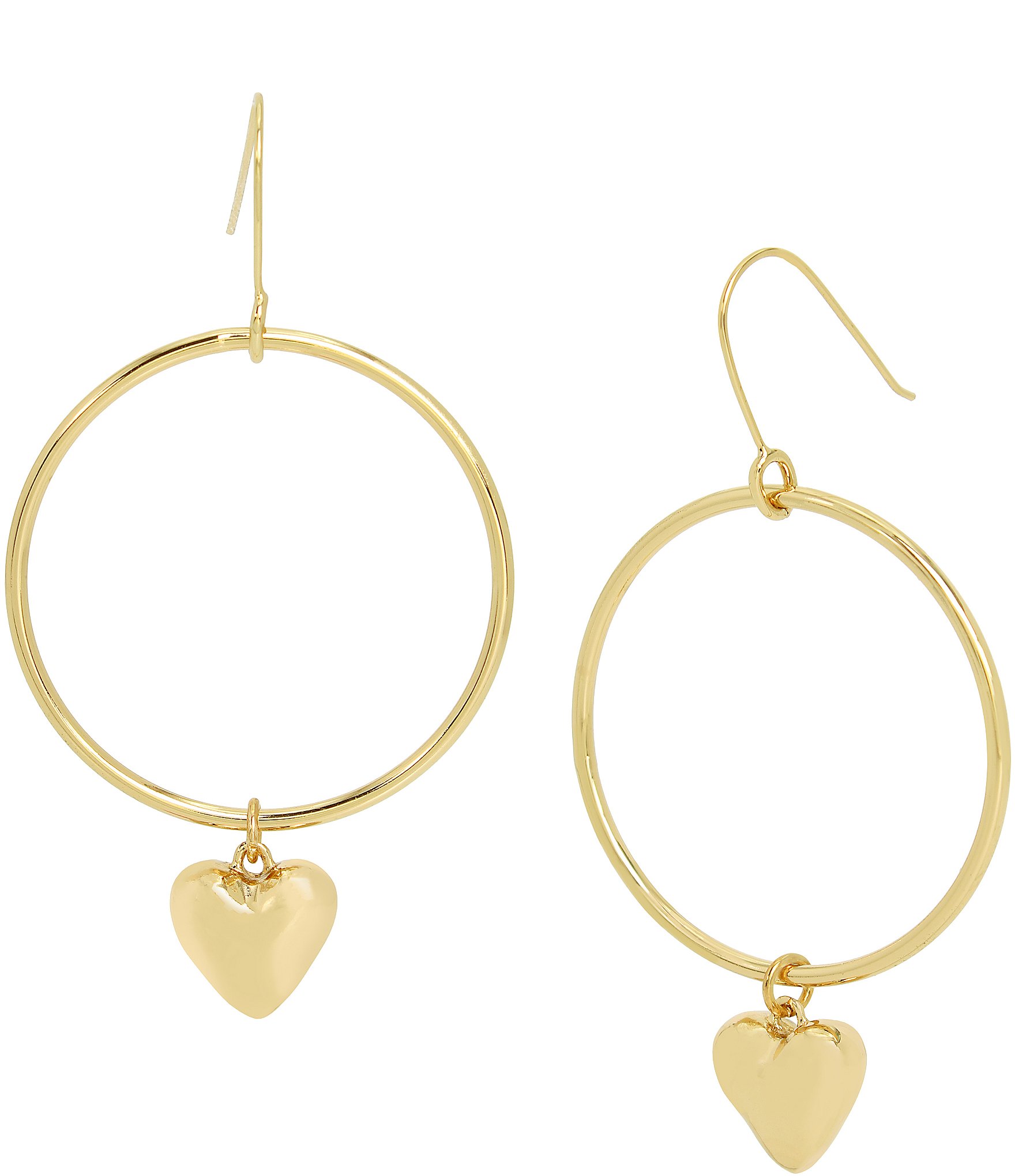 Robert Lee Morris Soho Heart Gypsy Hoop Earrings