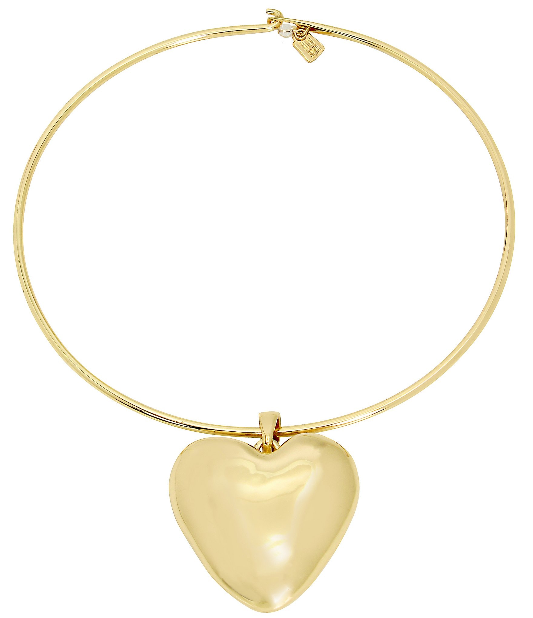 Robert Lee Morris Soho Large Puffy Heart Short Pendant Necklace | Dillard's