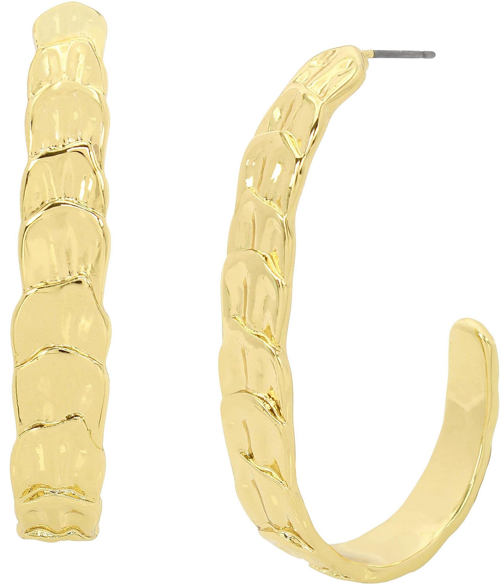 Robert Lee Morris Soho Layered Petal Hoop Earrings