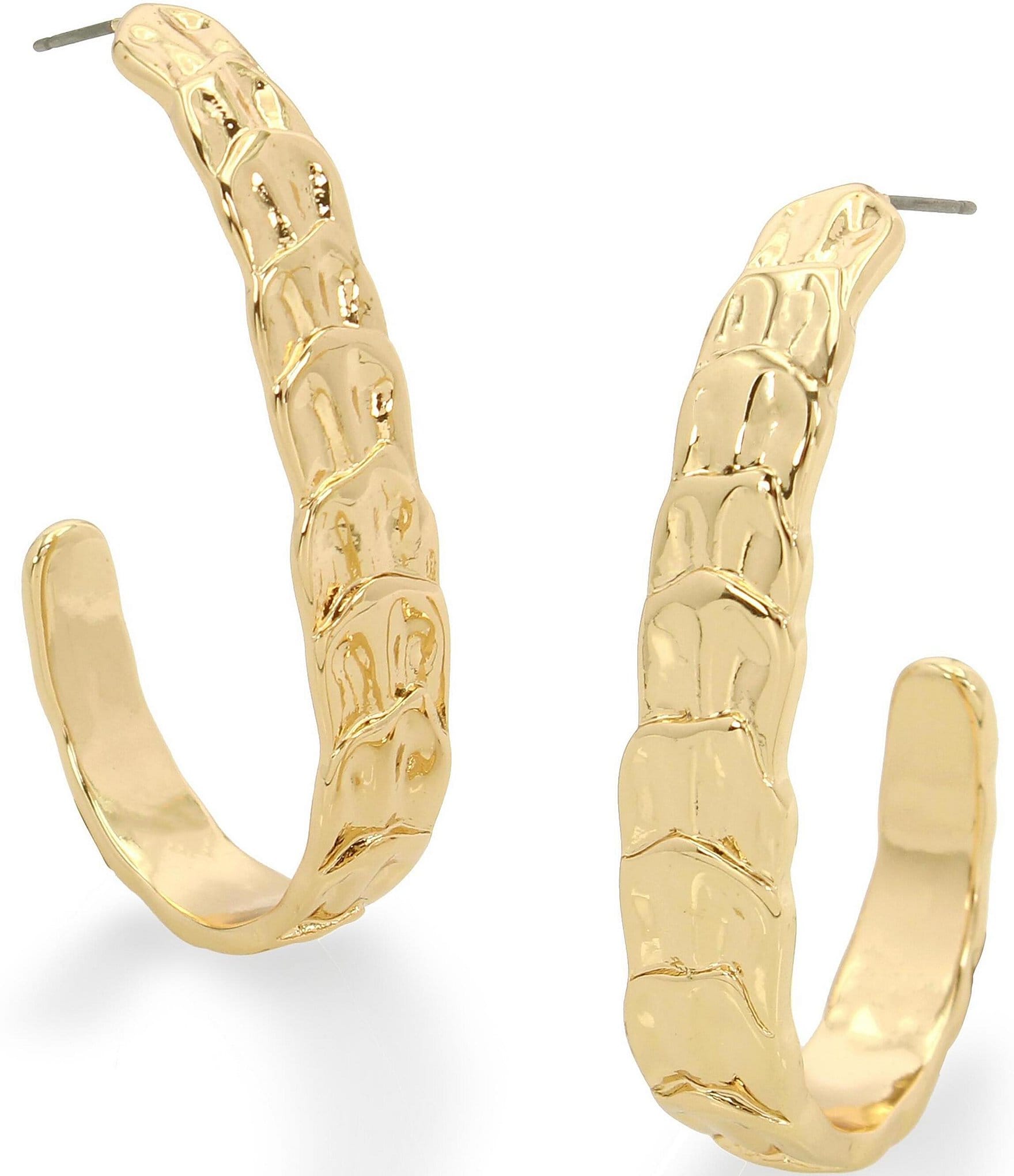 Robert Lee Morris Soho Layered Petal Hoop Earrings