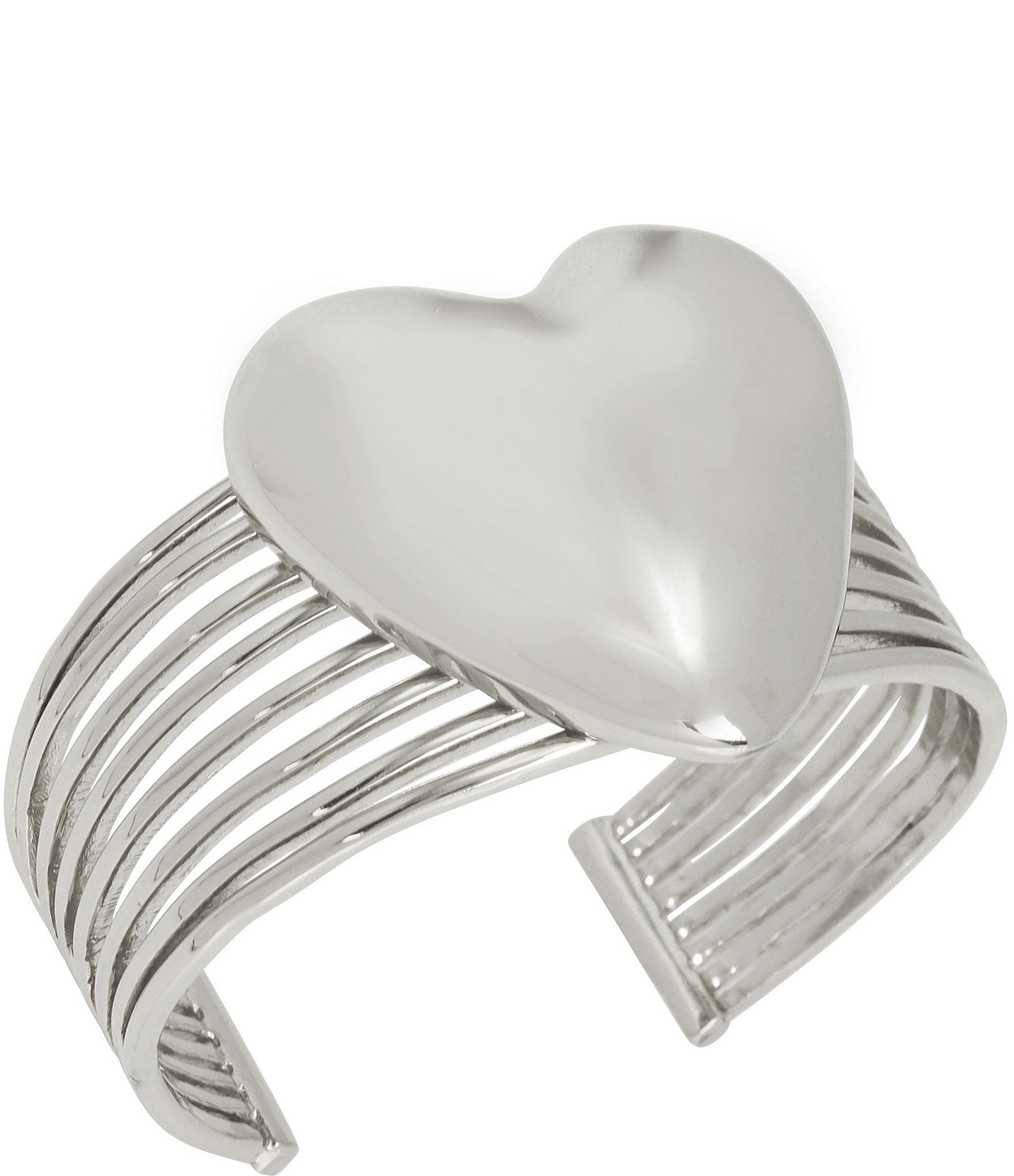 Robert Lee Morris Soho Puffy Heart Cuff Bracelet