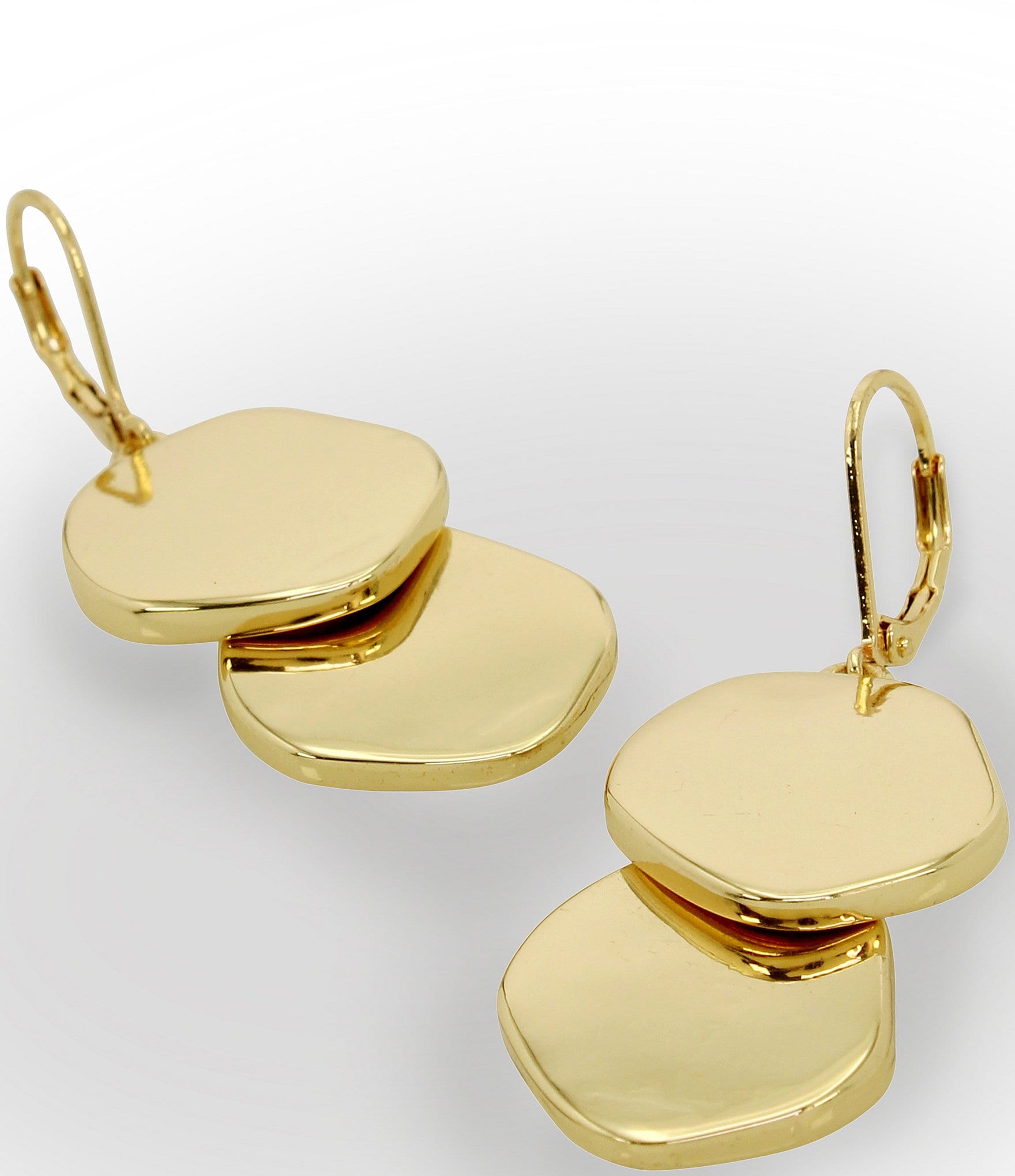 Robert Lee Morris Soho Sculpted Disc Drop Earrings