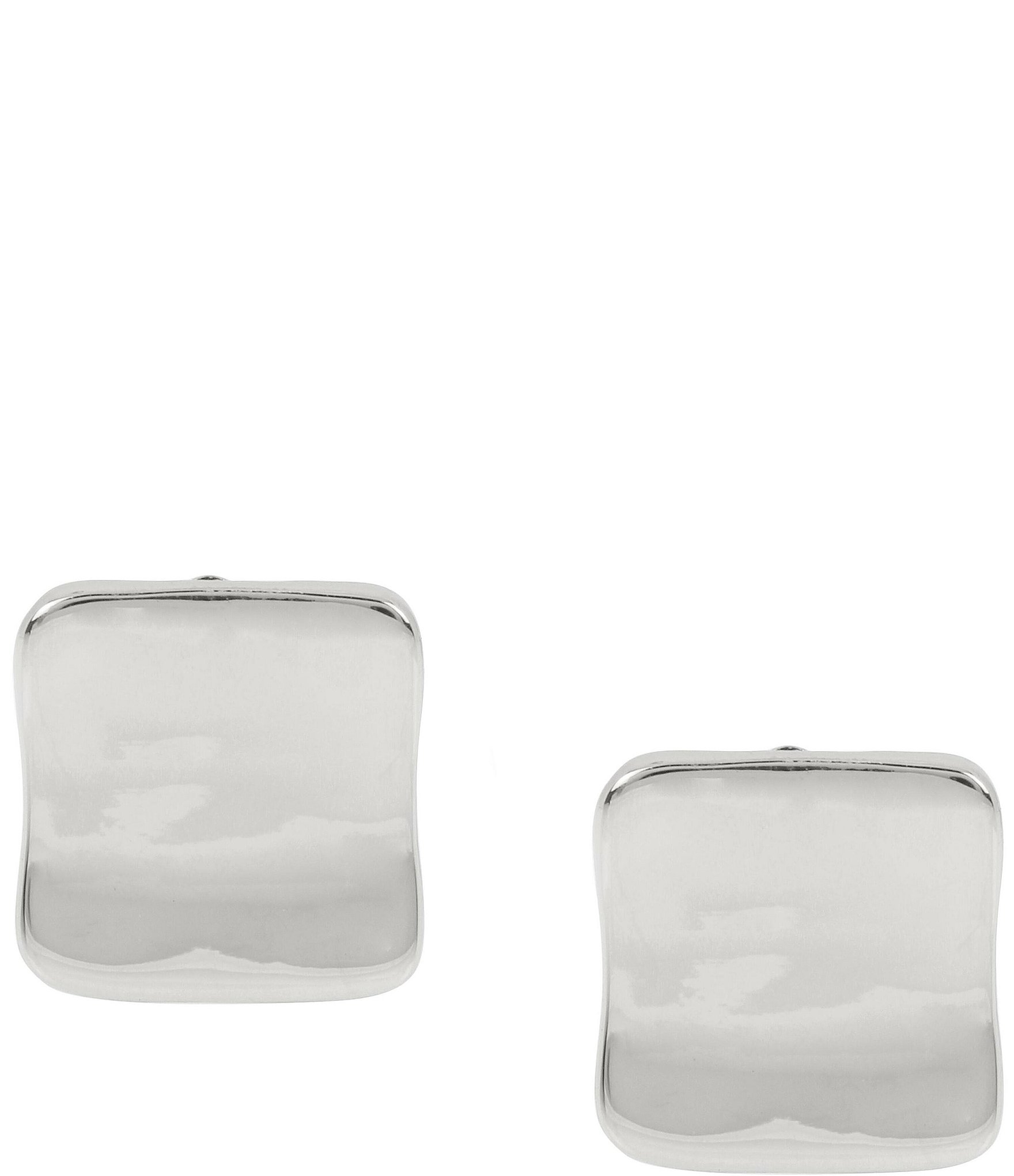 Robert Lee Morris Soho Square Clip Stud Earrings