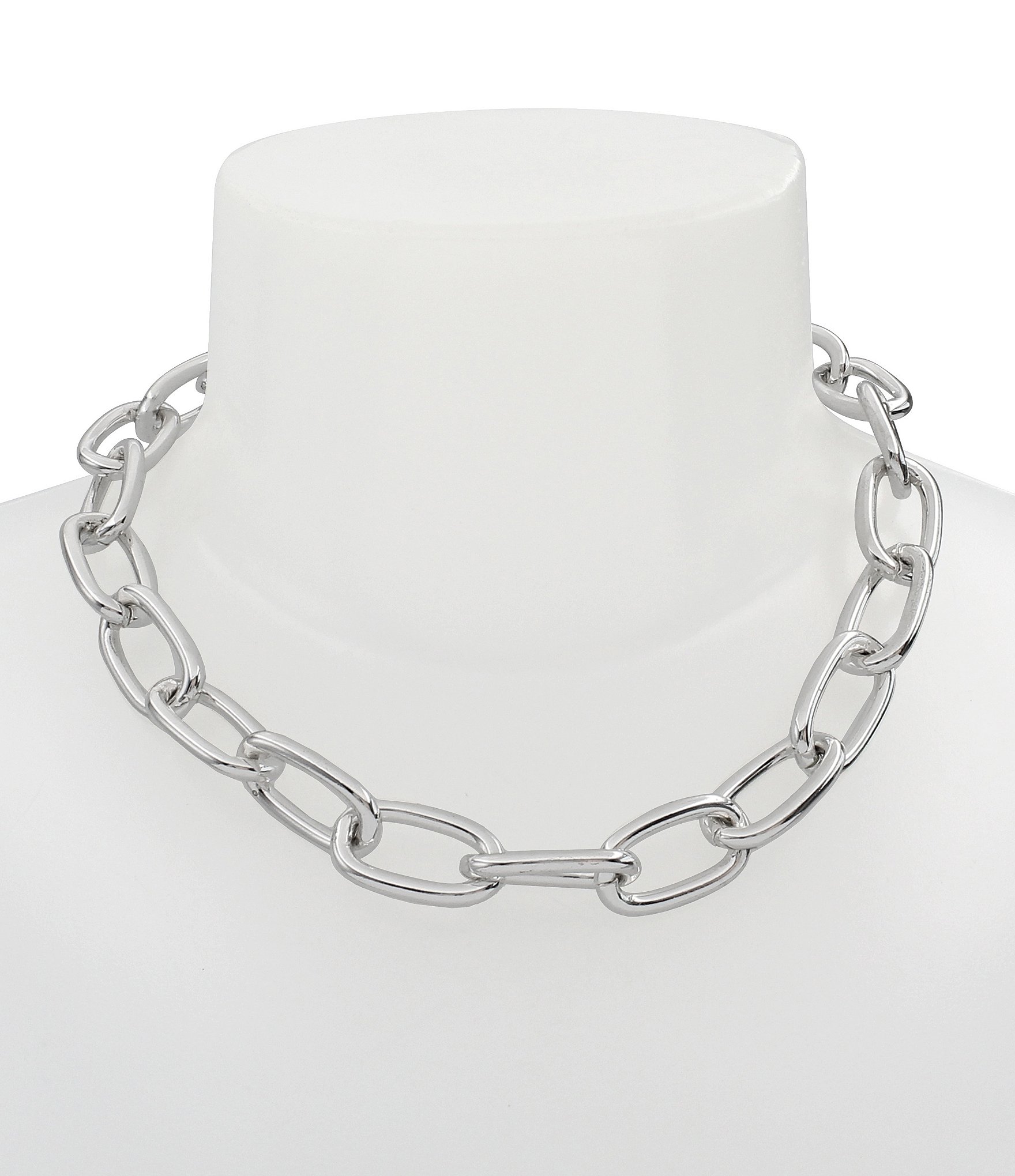 Robert Lee Morris Soho Textured Chain Collar Necklace