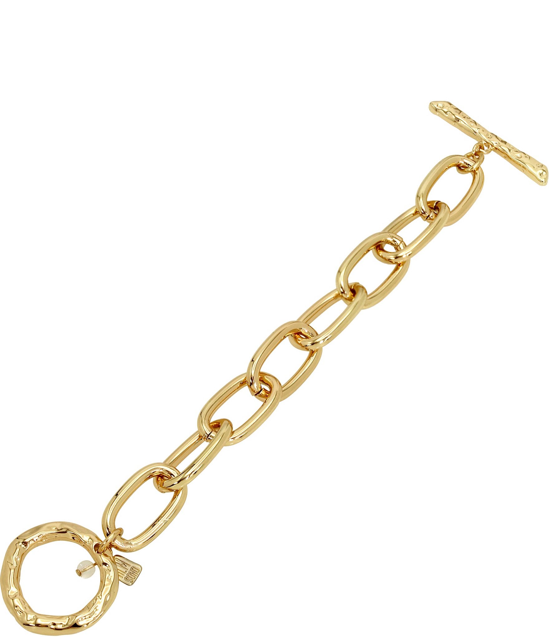 Robert Lee Morris Soho Textured Chain Link Line Bracelet