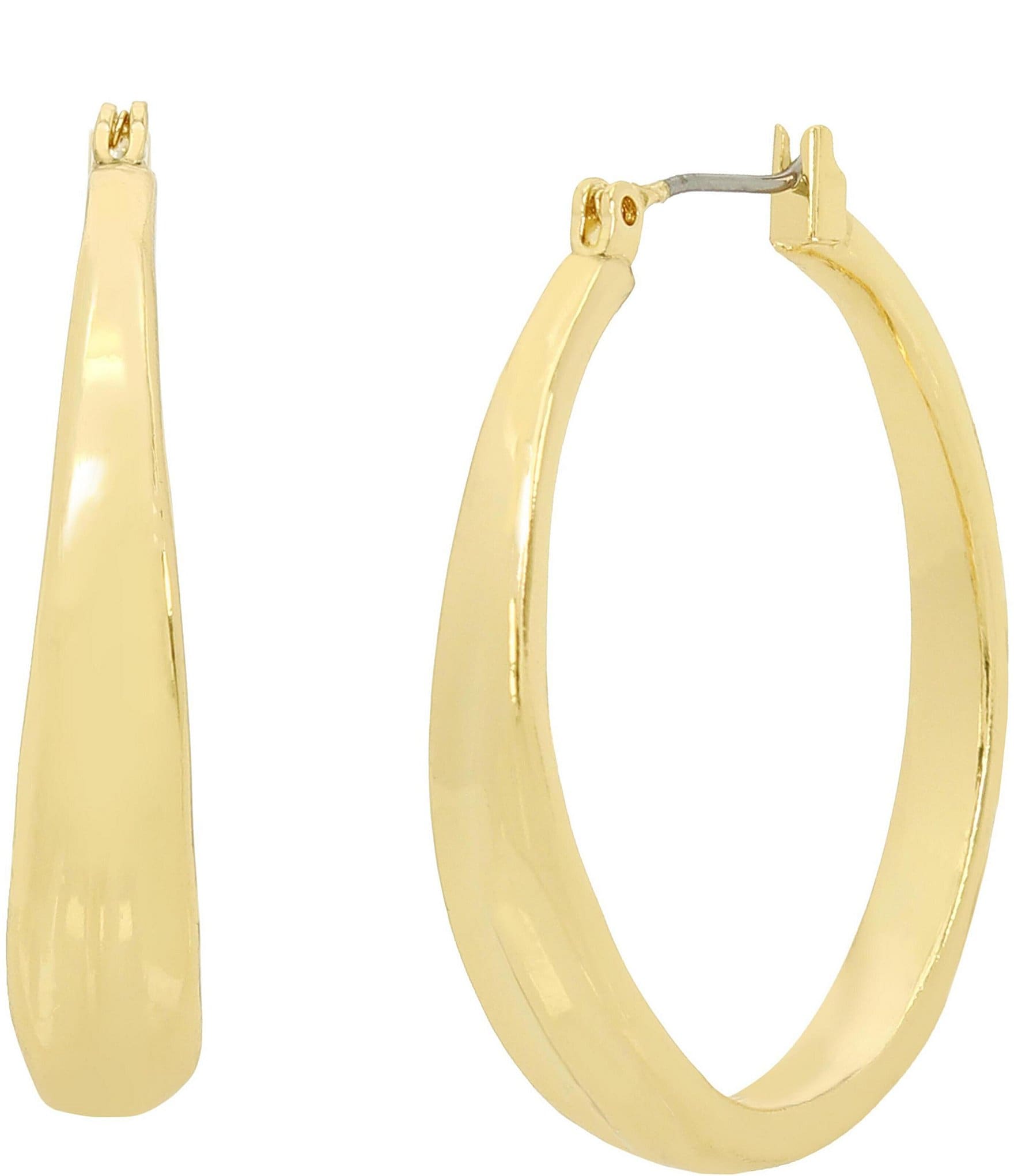 Robert Lee Morris Soho Textured Hoop Earrings