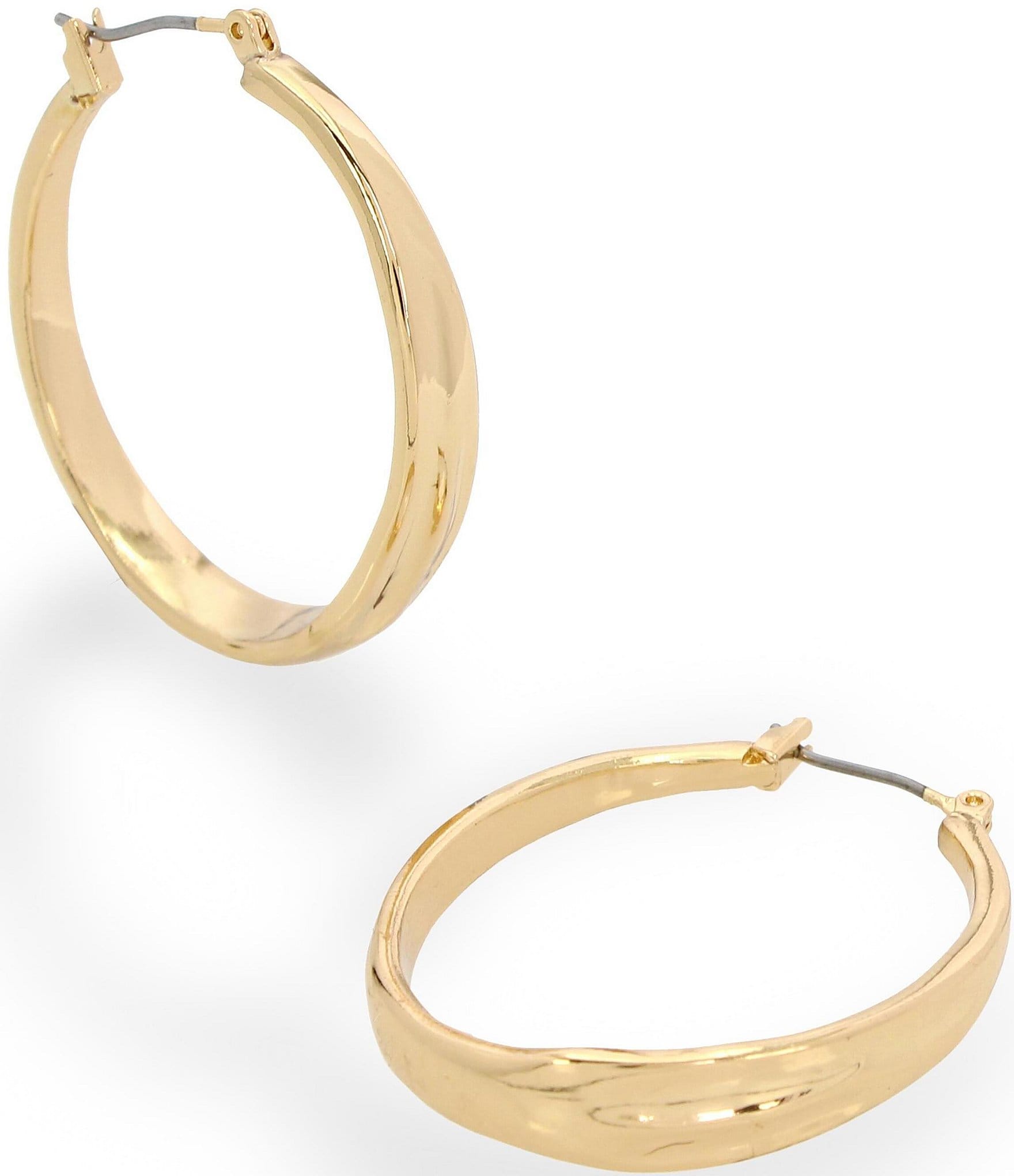 Robert Lee Morris Soho Textured Hoop Earrings