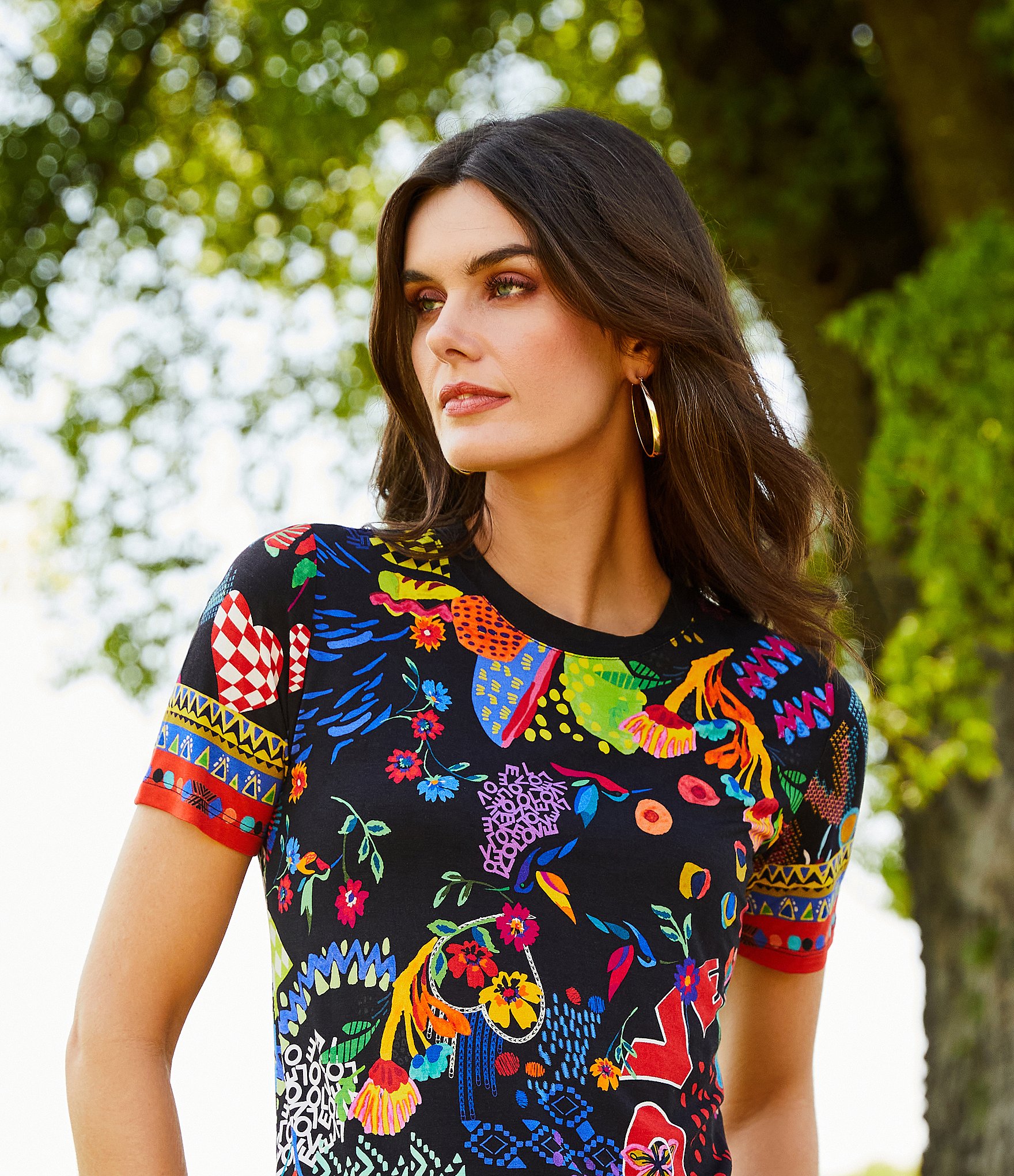 Robert Lee Morris Soho Thick Oval Hoop Earrings