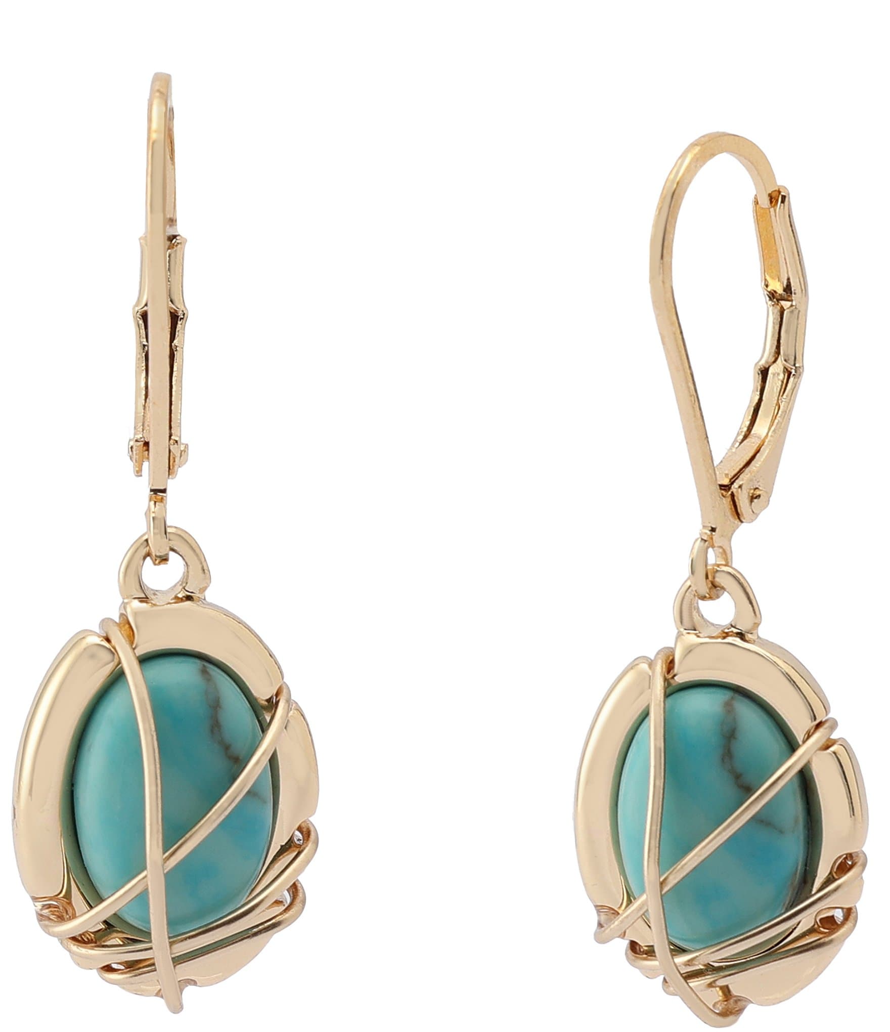 福袋・半額ポスター - クリーニング屋さん専用の通 Robert Dillard's | Earrings Drop Stone Turquoise Soho Morris Lee アクセサリー