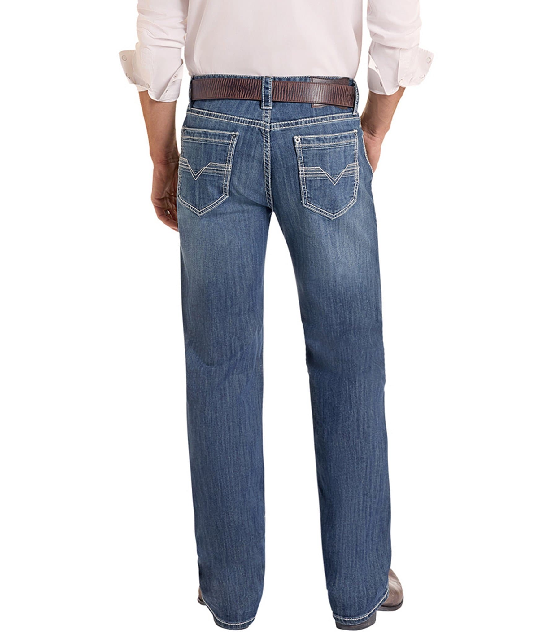 Rock & Roll Denim Reflex Double Barrel Relaxed Straight Jeans