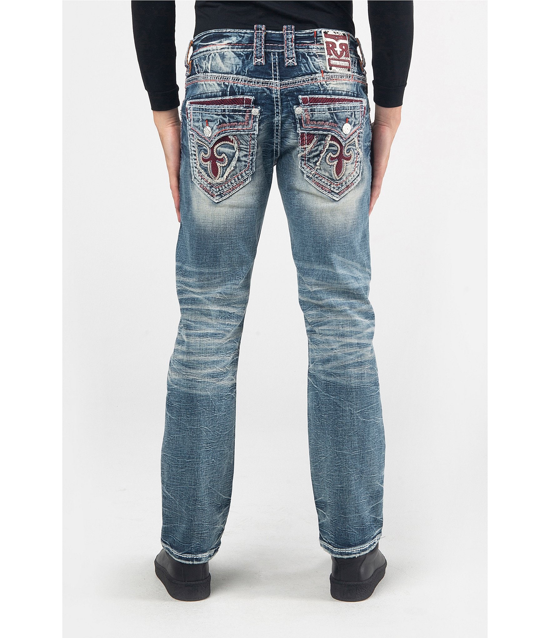Rock Revival Waterfall J201 Straight Fit Denim Jeans | Dillard's