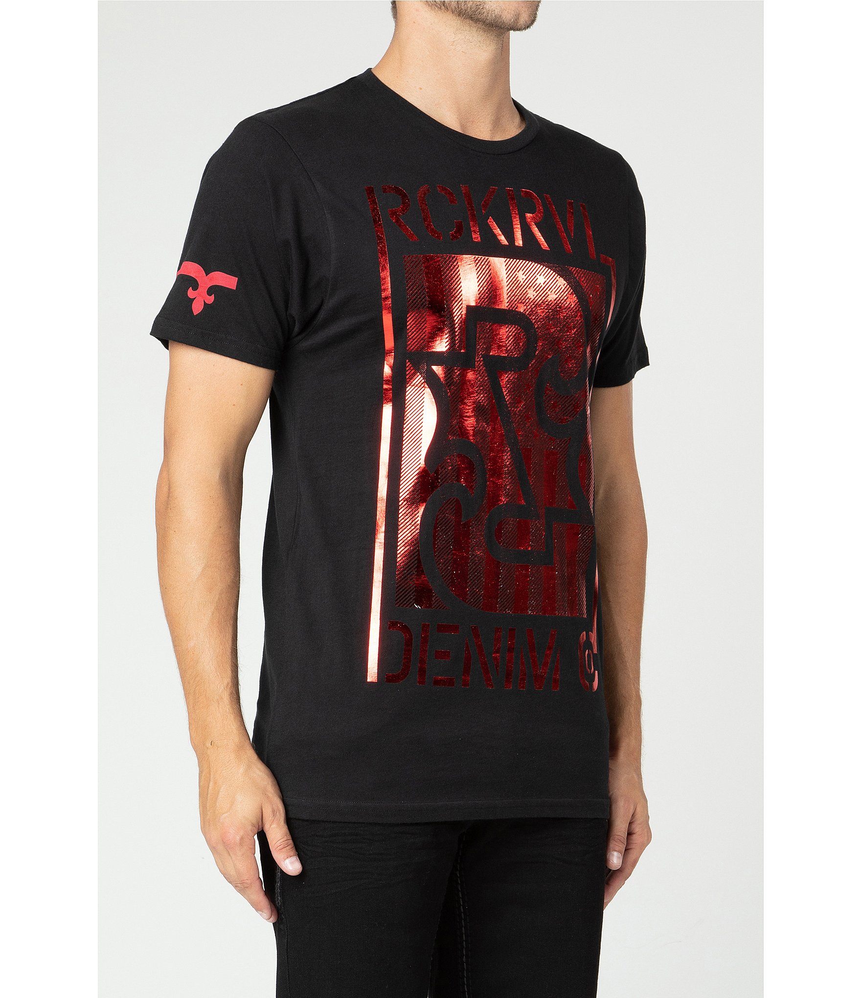 Rock Revival Bold Foiled Logo Short Sleeve T-Shirt