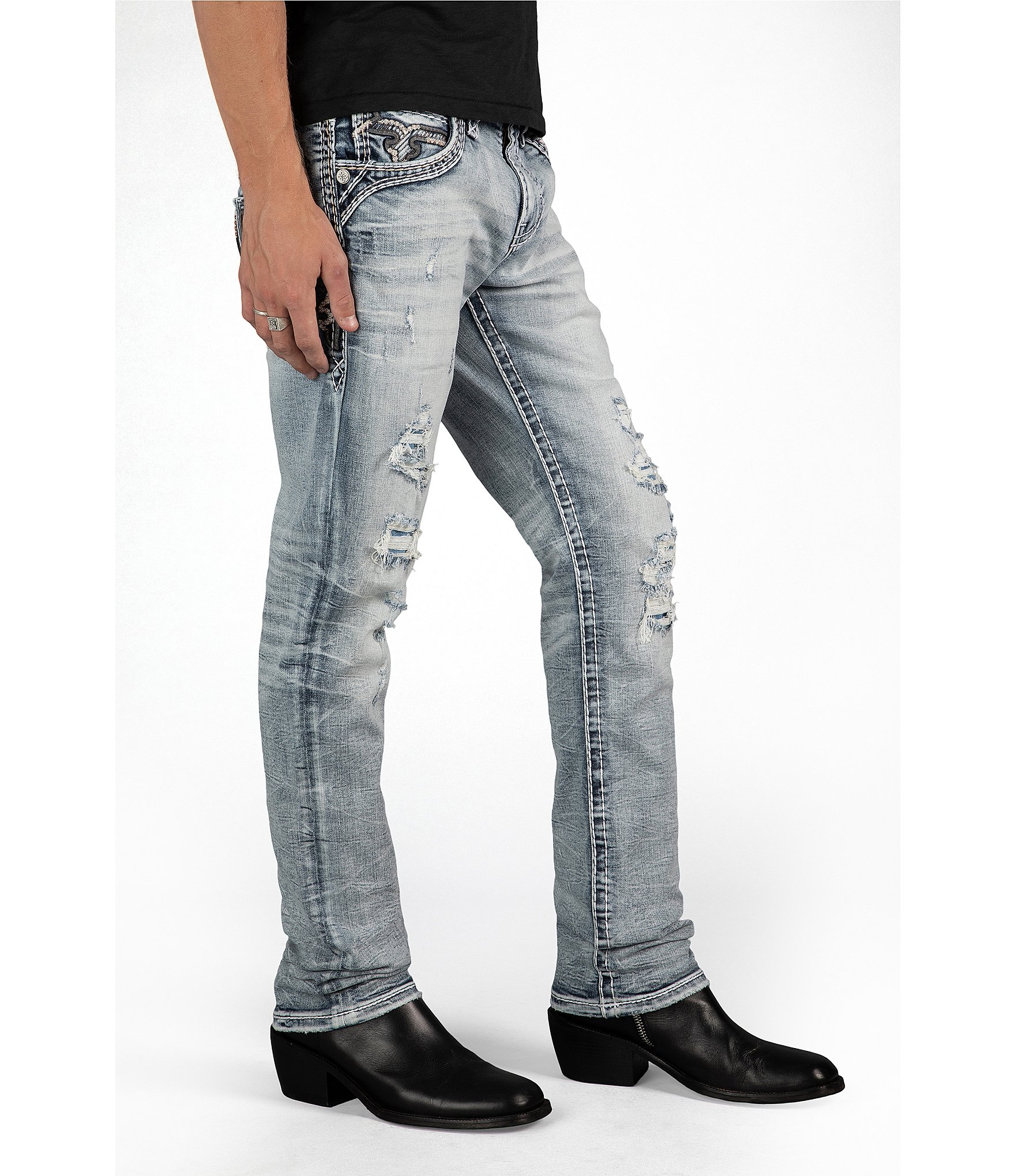 Rock Revival Dustin Alternate 32#double; Straight Leg Jeans