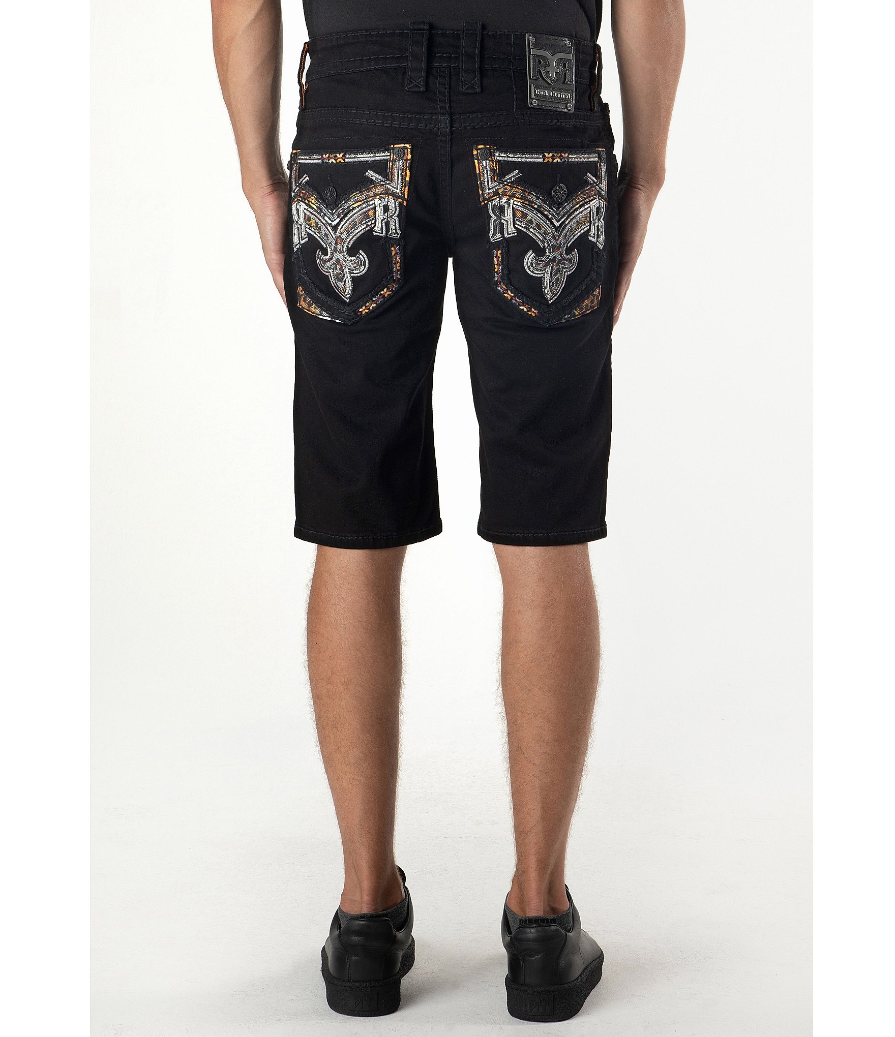 Rock Revival Hansel 14#double; Inseam Denim Shorts