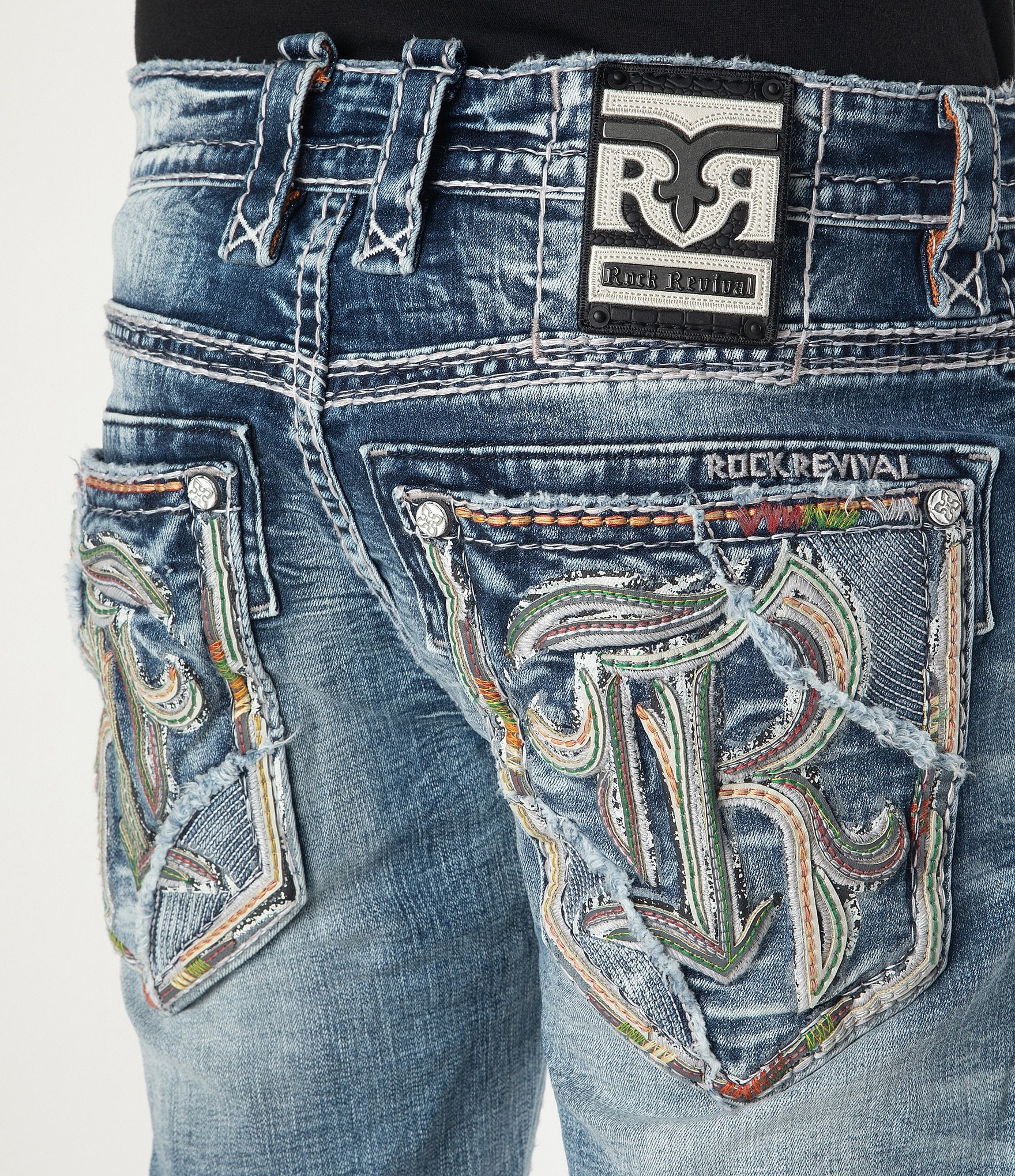 Rock Revival Jeth 14#double; Inseam Distressed Denim Shorts