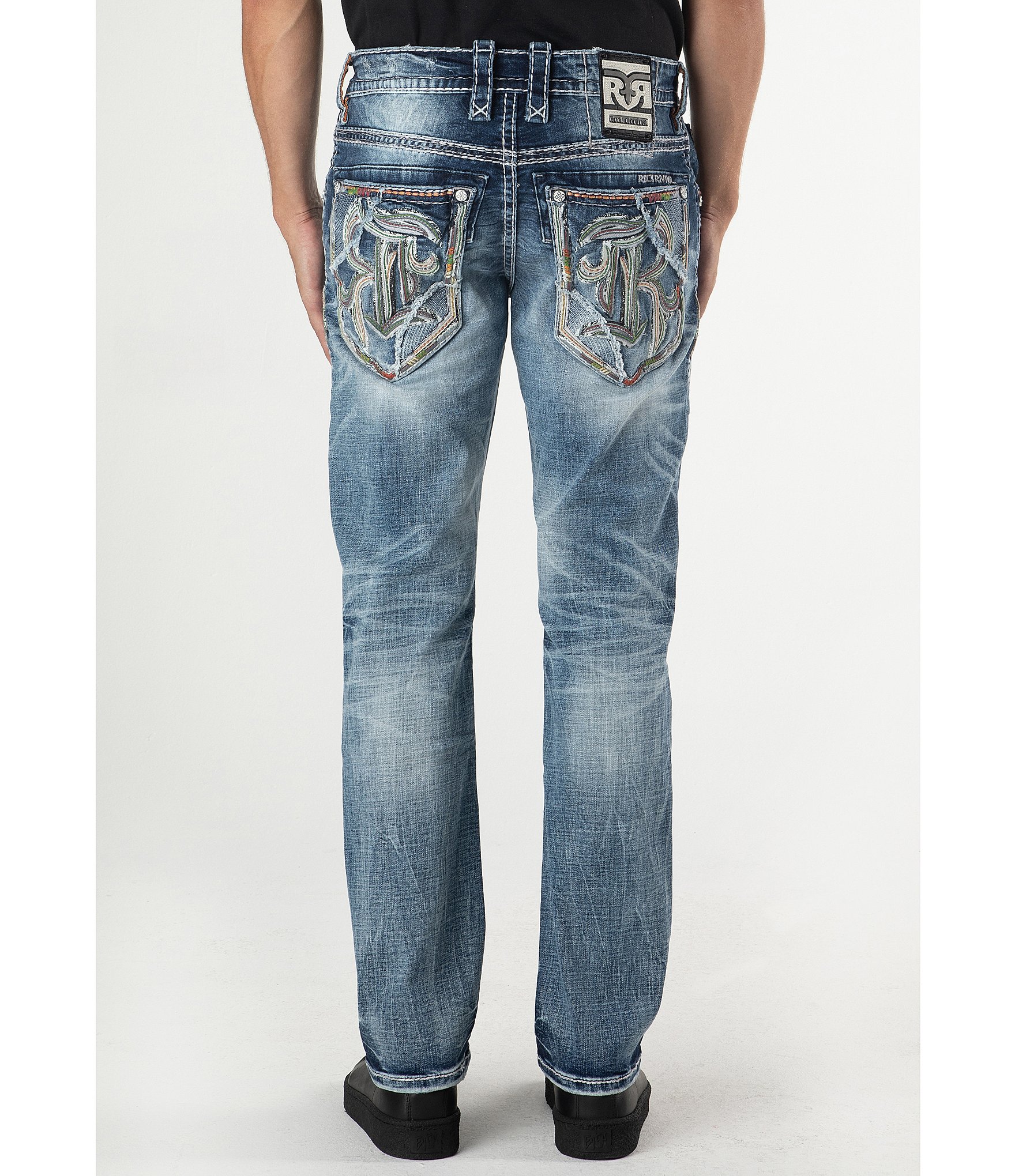 Rock Revival Jeth Straight Leg Denim Jeans