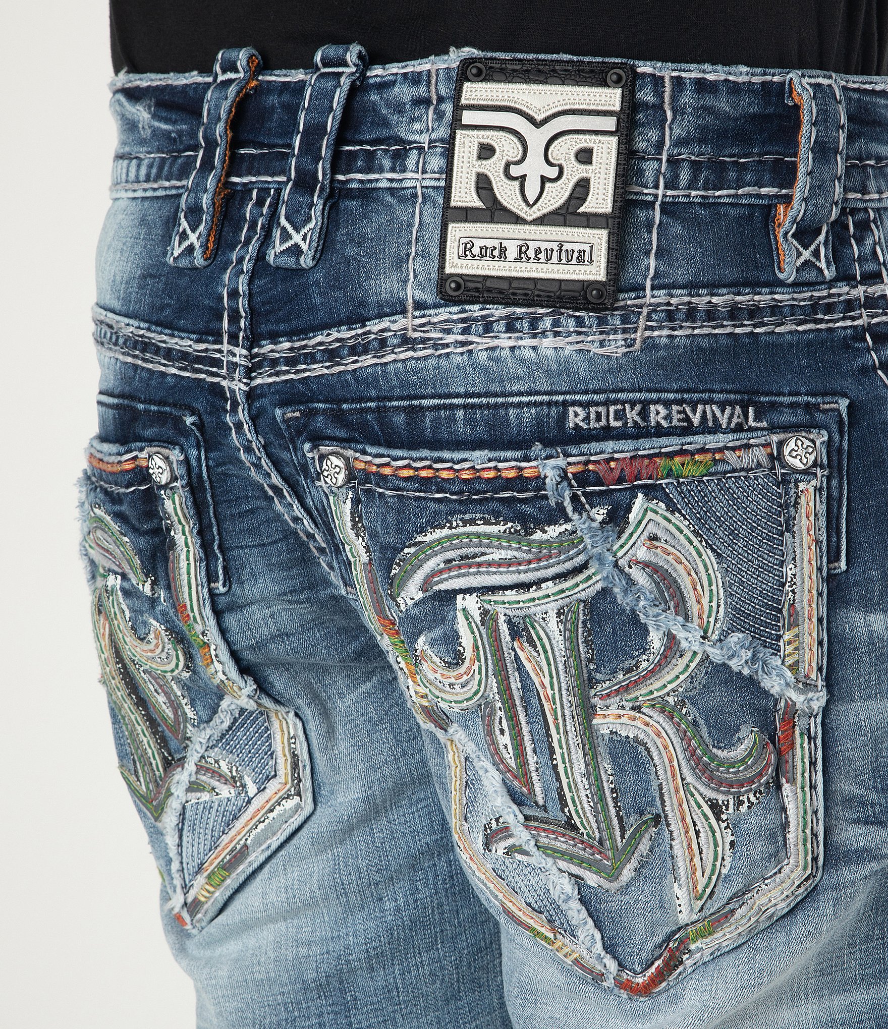 Rock Revival Jeth Straight Leg Denim Jeans