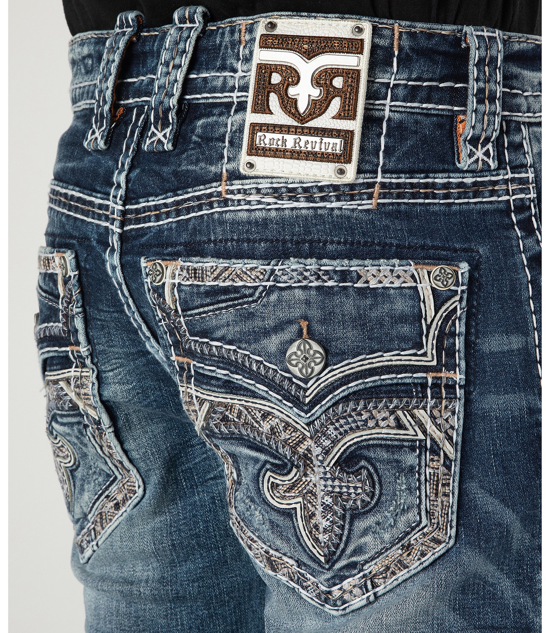 Rock Revival Julian Straight Leg 32#double; Denim Jeans