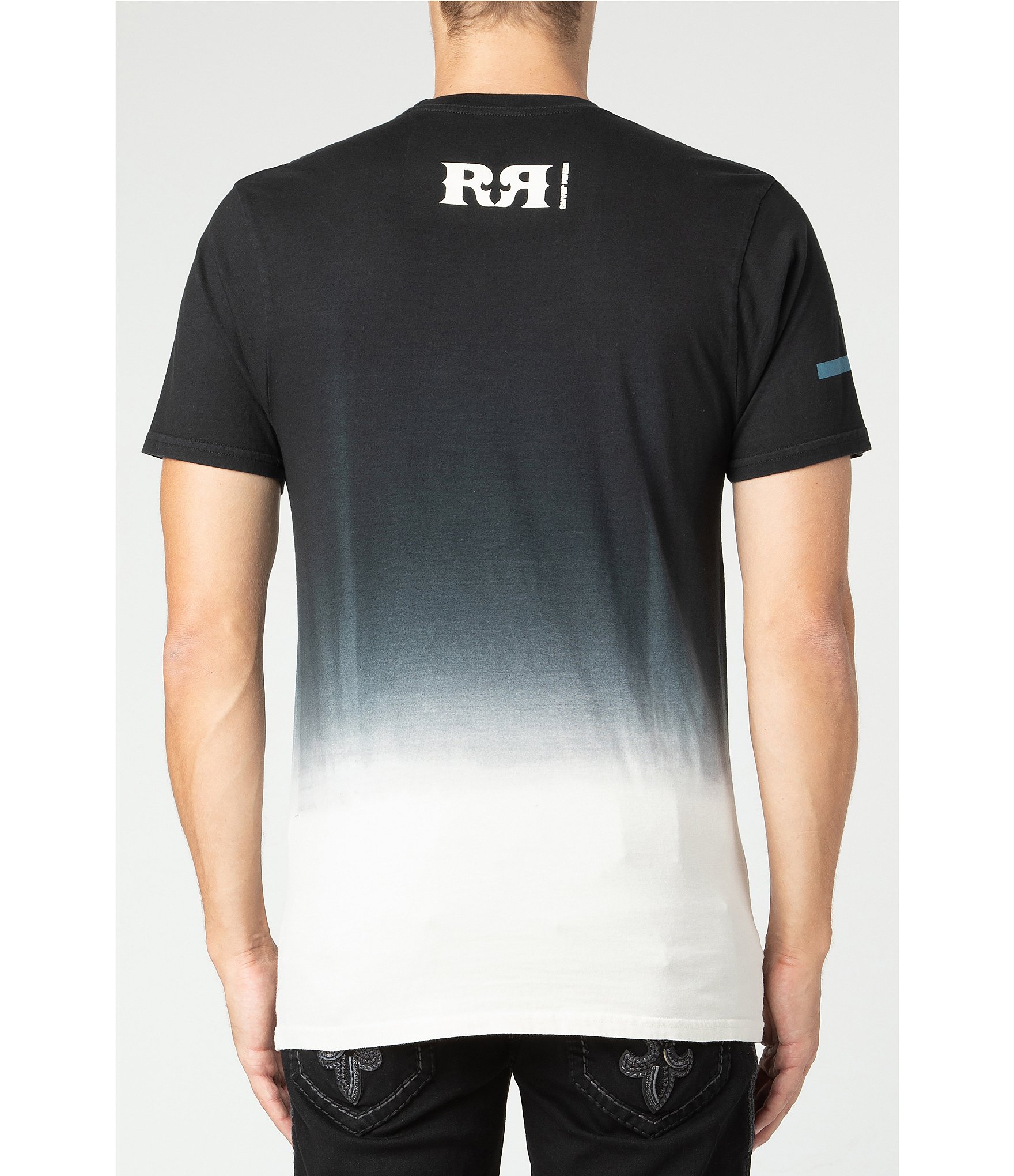 Rock Revival Logo Detail Ombre Short Sleeve T-Shirt