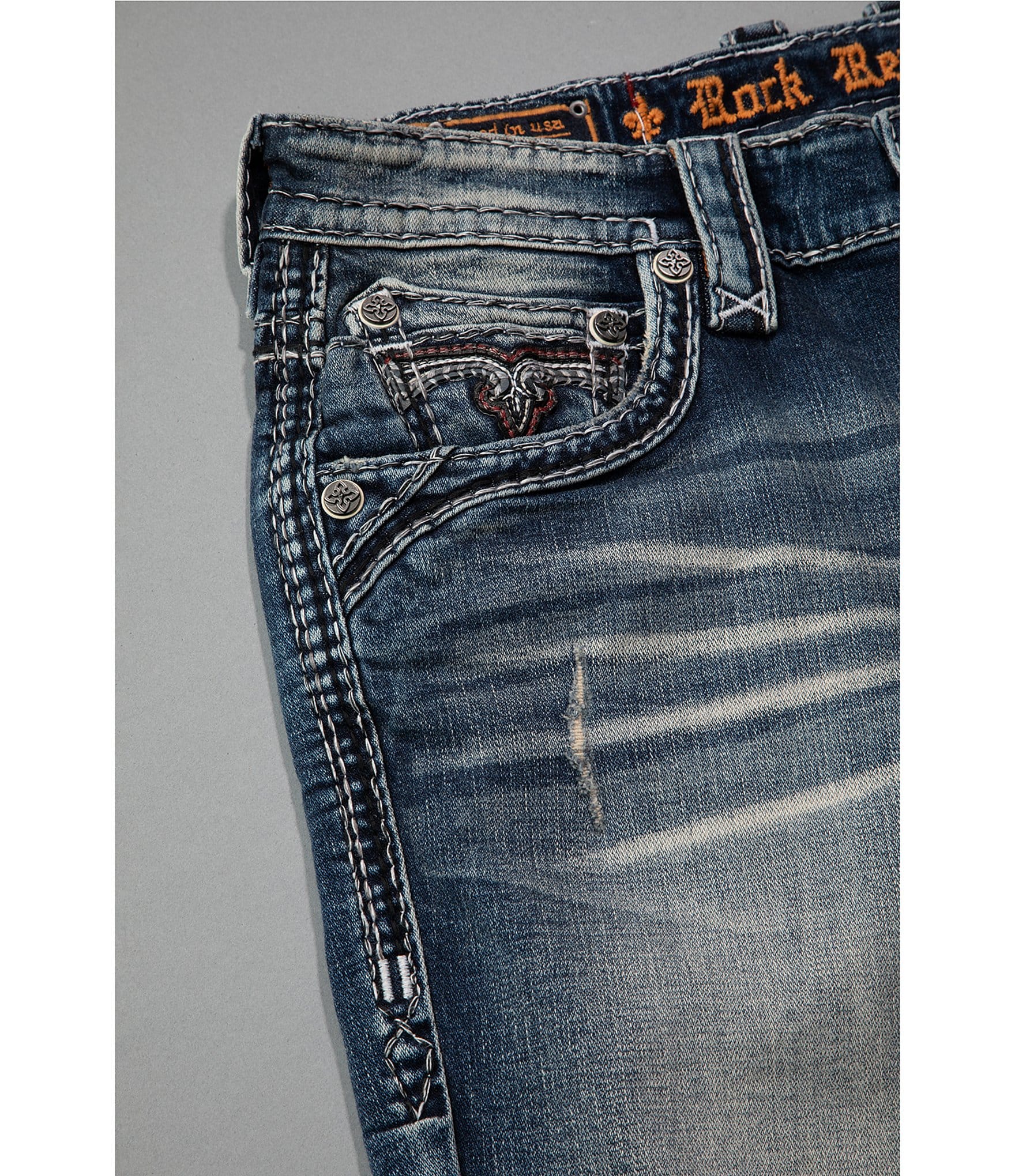Rock Revival Marcelo 13.5#double; Denim Shorts