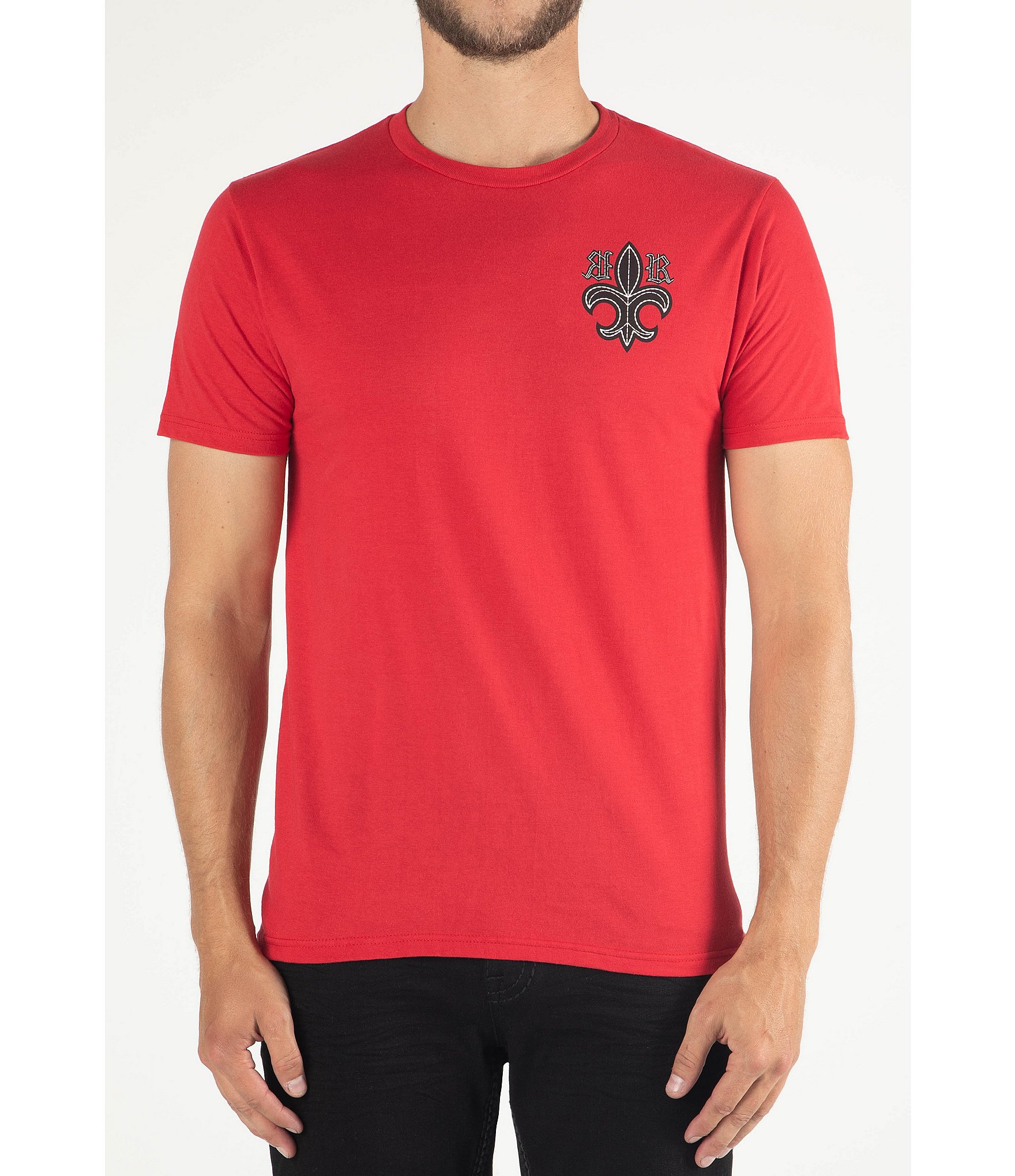 Rock Revival Old English Fleur-De-Lis Logo Short Sleeve Graphic T-Shirt