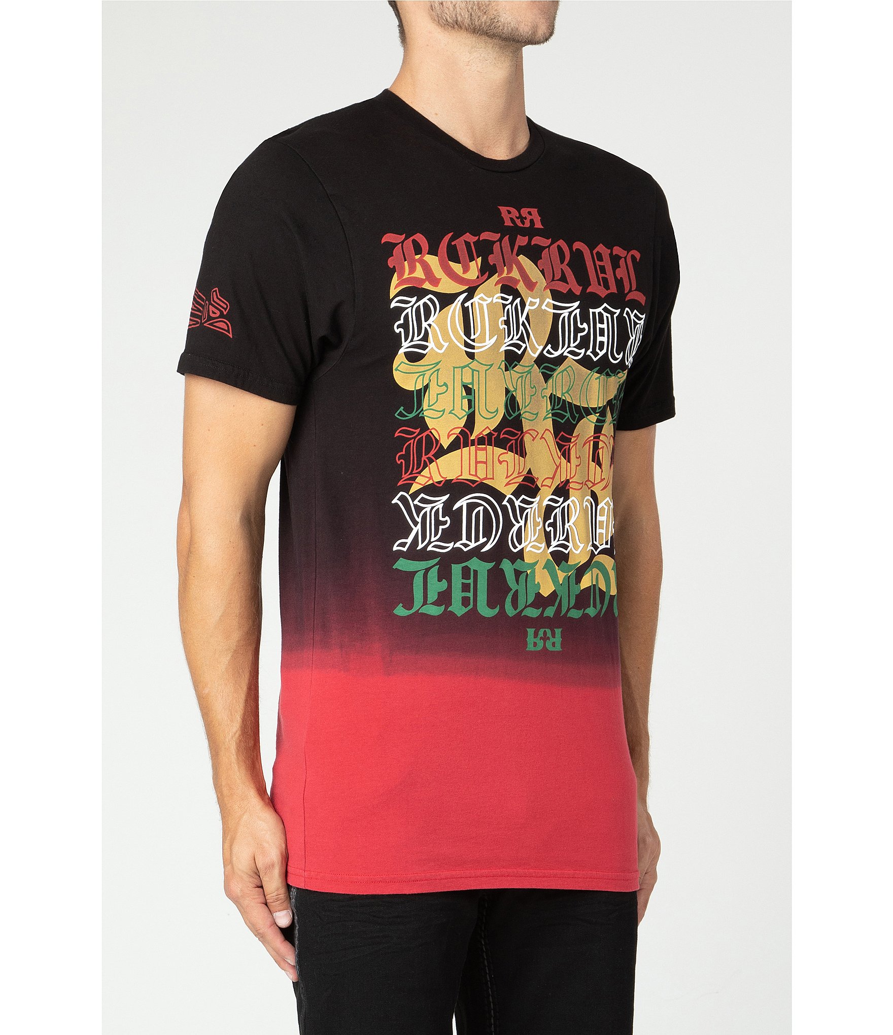 Rock Revival Short Sleeve Logo Graduated Print T-Shirt