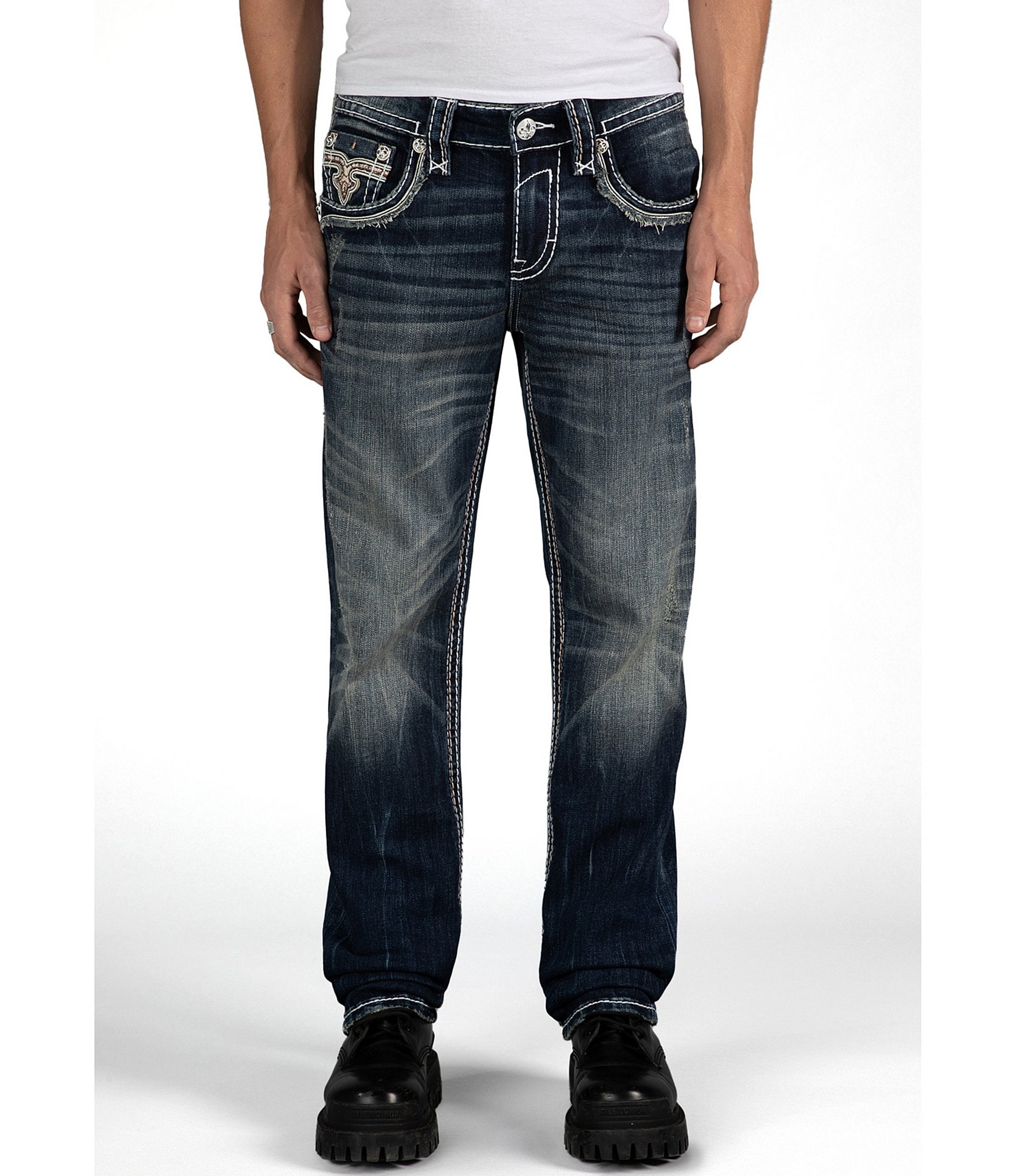 Rock Revival Tristan Straight Leg 5-Pocket Jeans