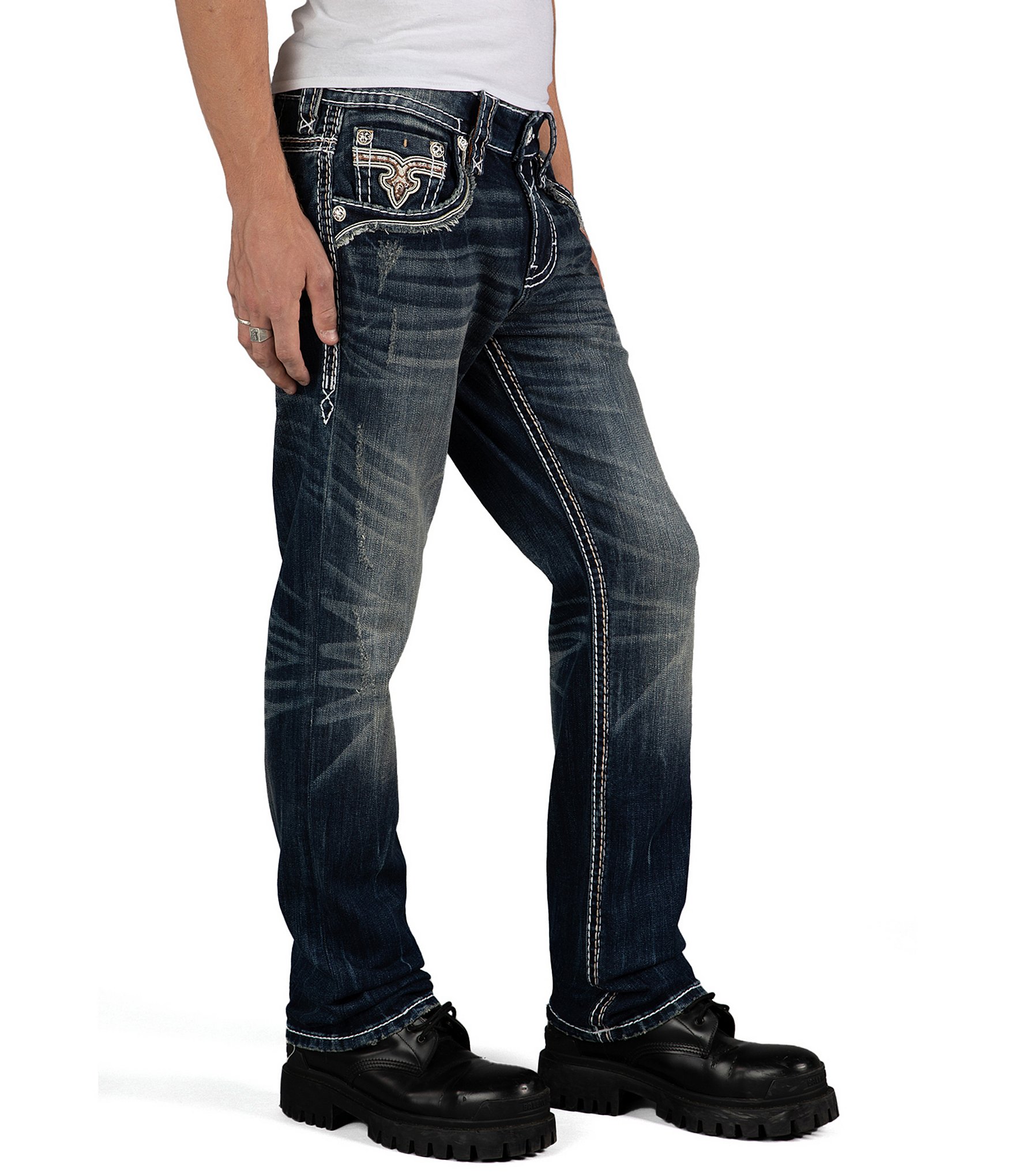 Rock Revival Tristan Straight Leg 5-Pocket Jeans