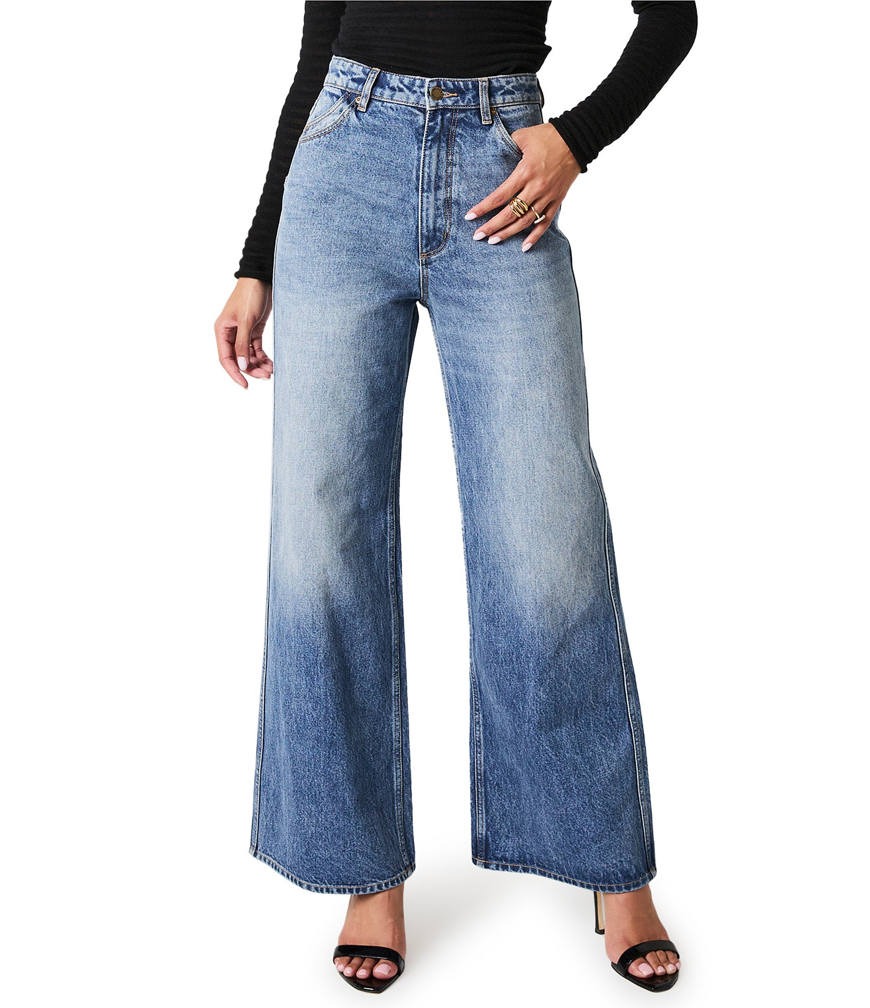 Rolla's Studio Denim High Rise Wide Leg Jean