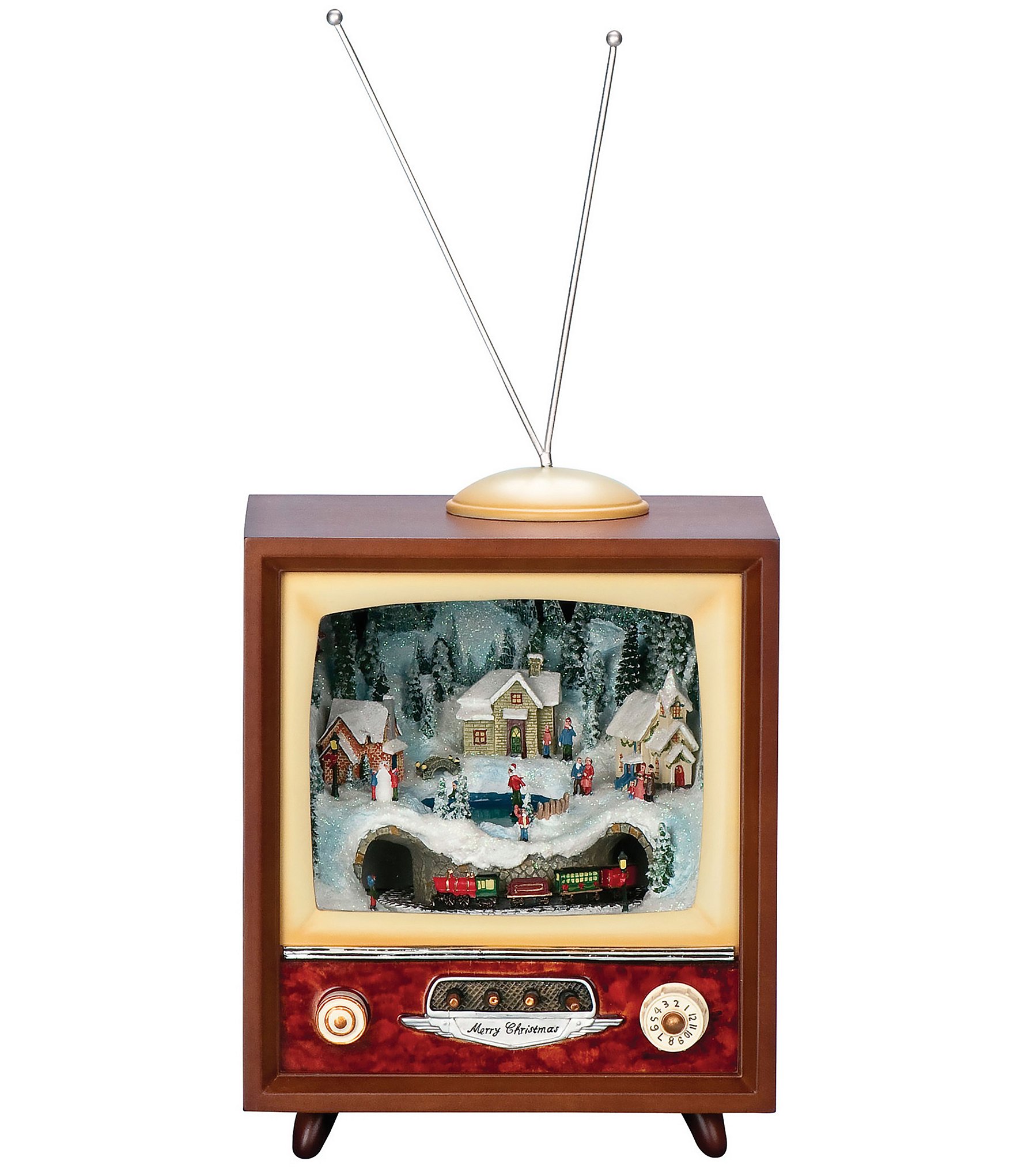 Roman 10.5 Inch Musical LED TV With Train Figurine | Dillard's